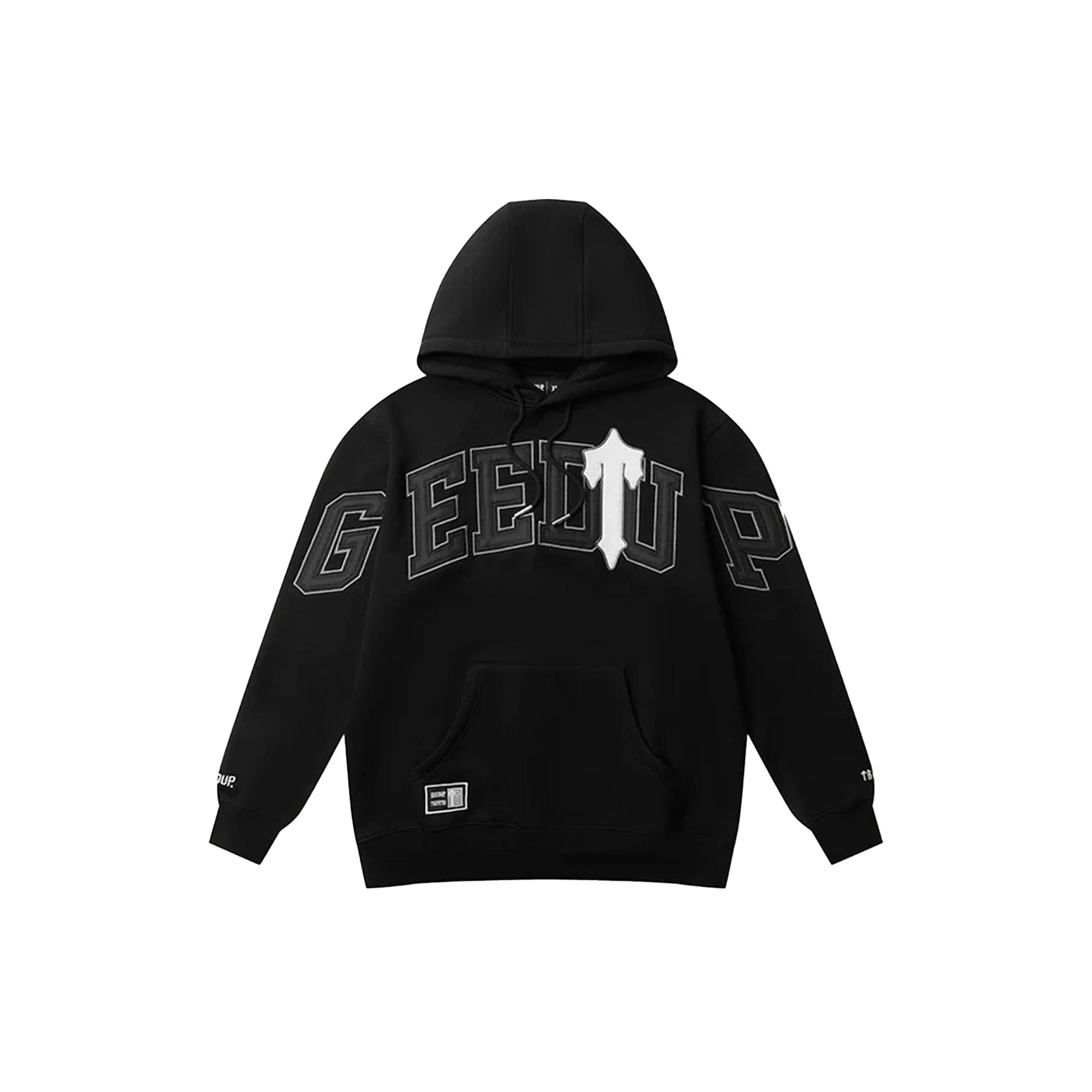 Geedup x Trapstar Team Logo x Irongate T Hoodie Black / White (2025)