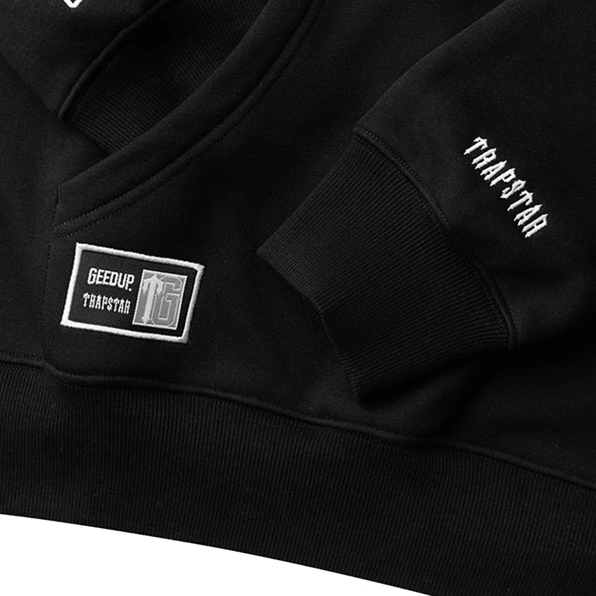 Geedup x Trapstar Team Logo x Irongate T Hoodie Black / White (2025)