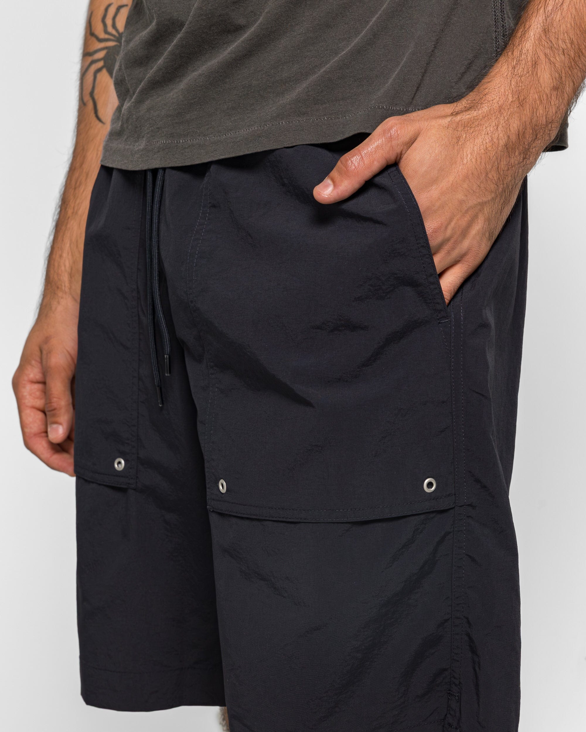 Norse Projects Sund Relaxed Recycled Nylon Swimmers - Dark Navy