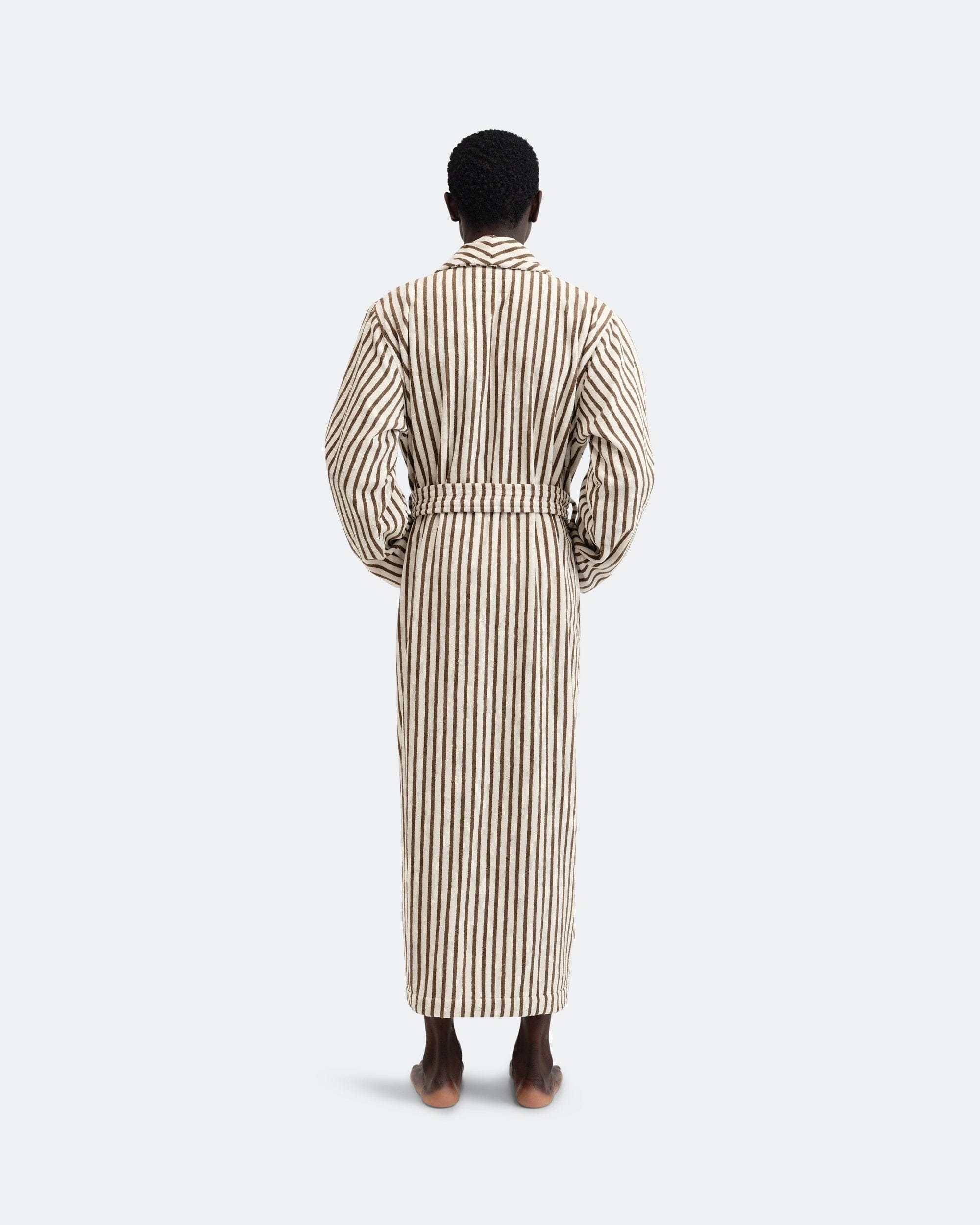 Tekla Classic Bathrobe - Kodiak Stripes
