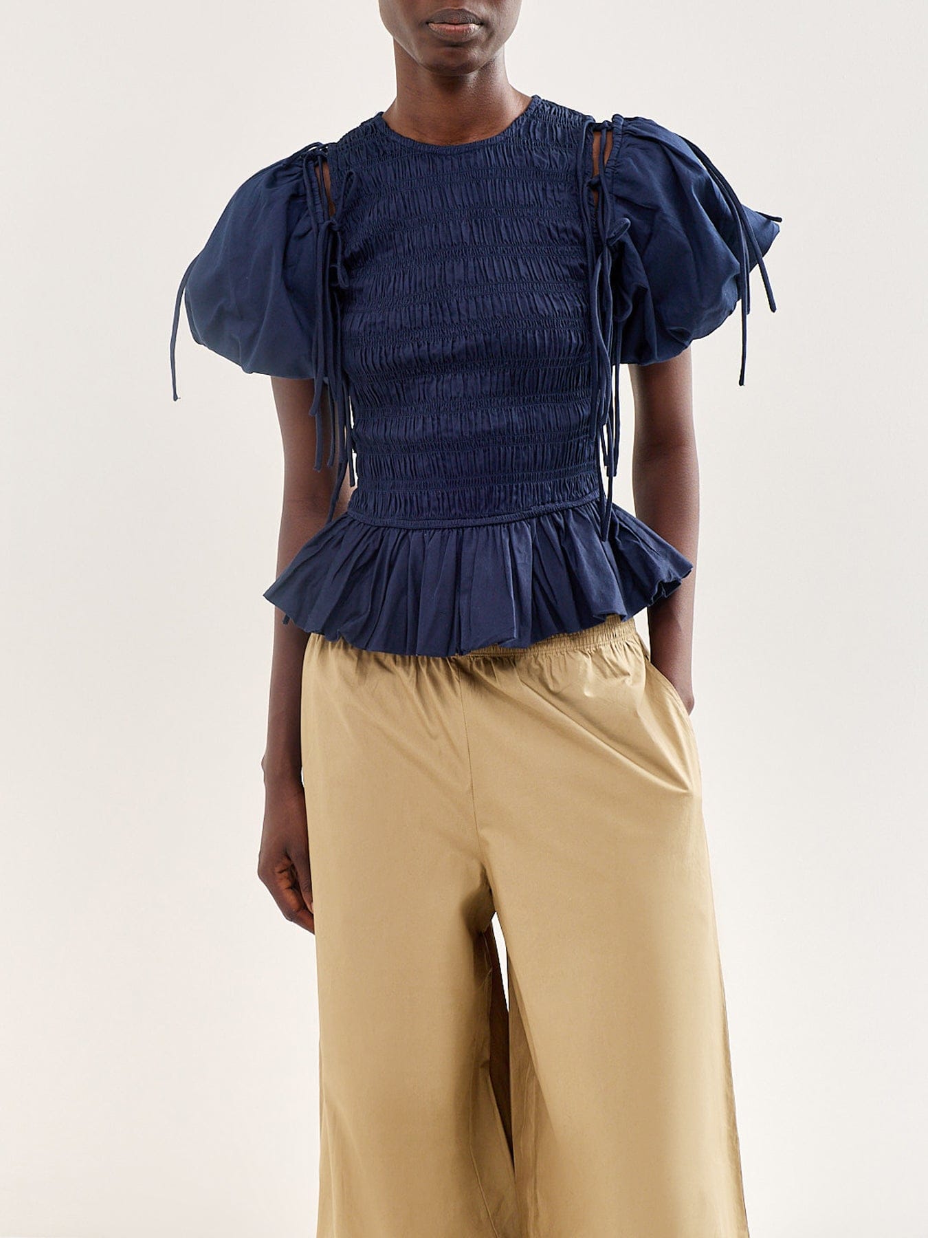 Damson Madder Becca Multiway Blouse Navy