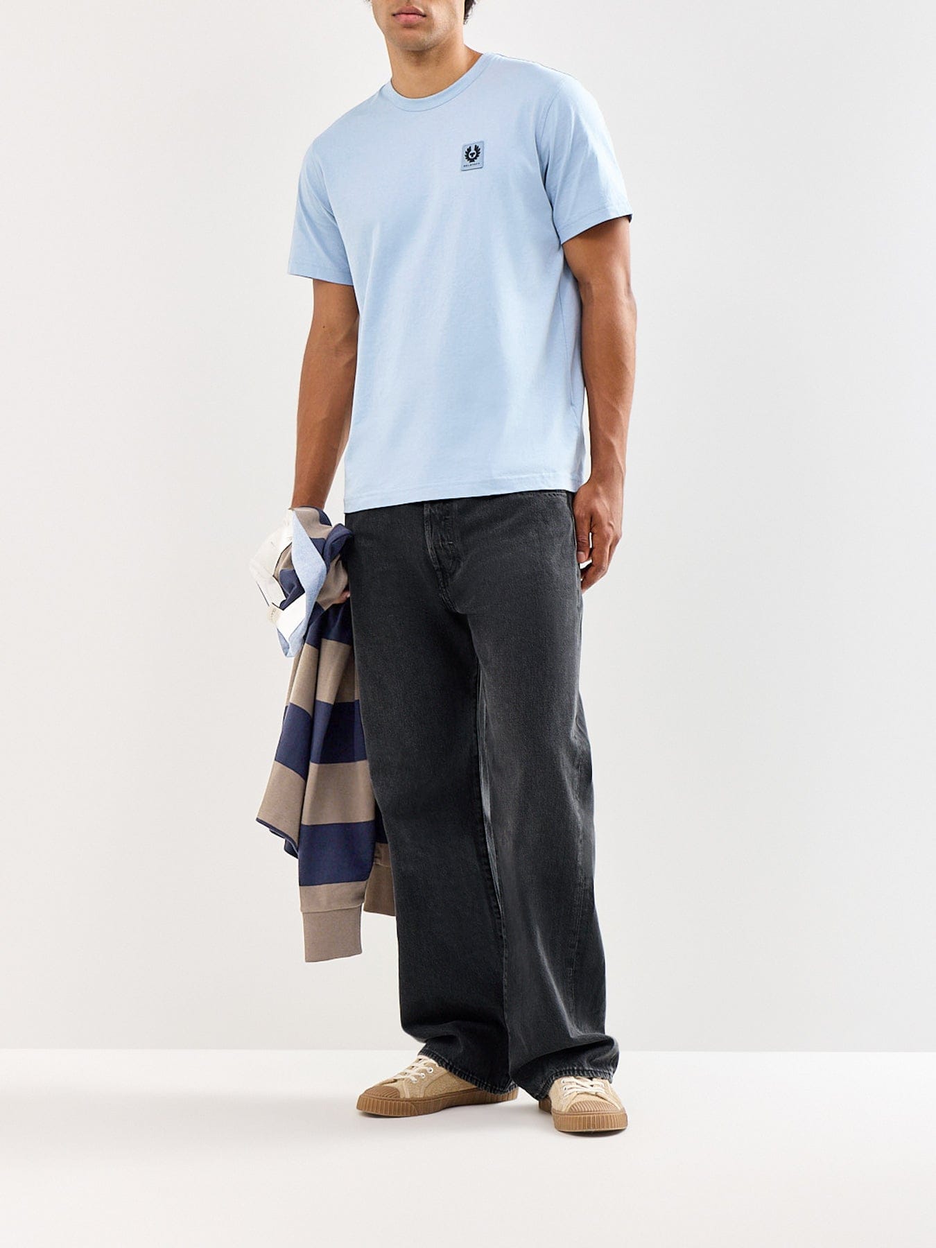 Belstaff Logo T - Shirt Blue