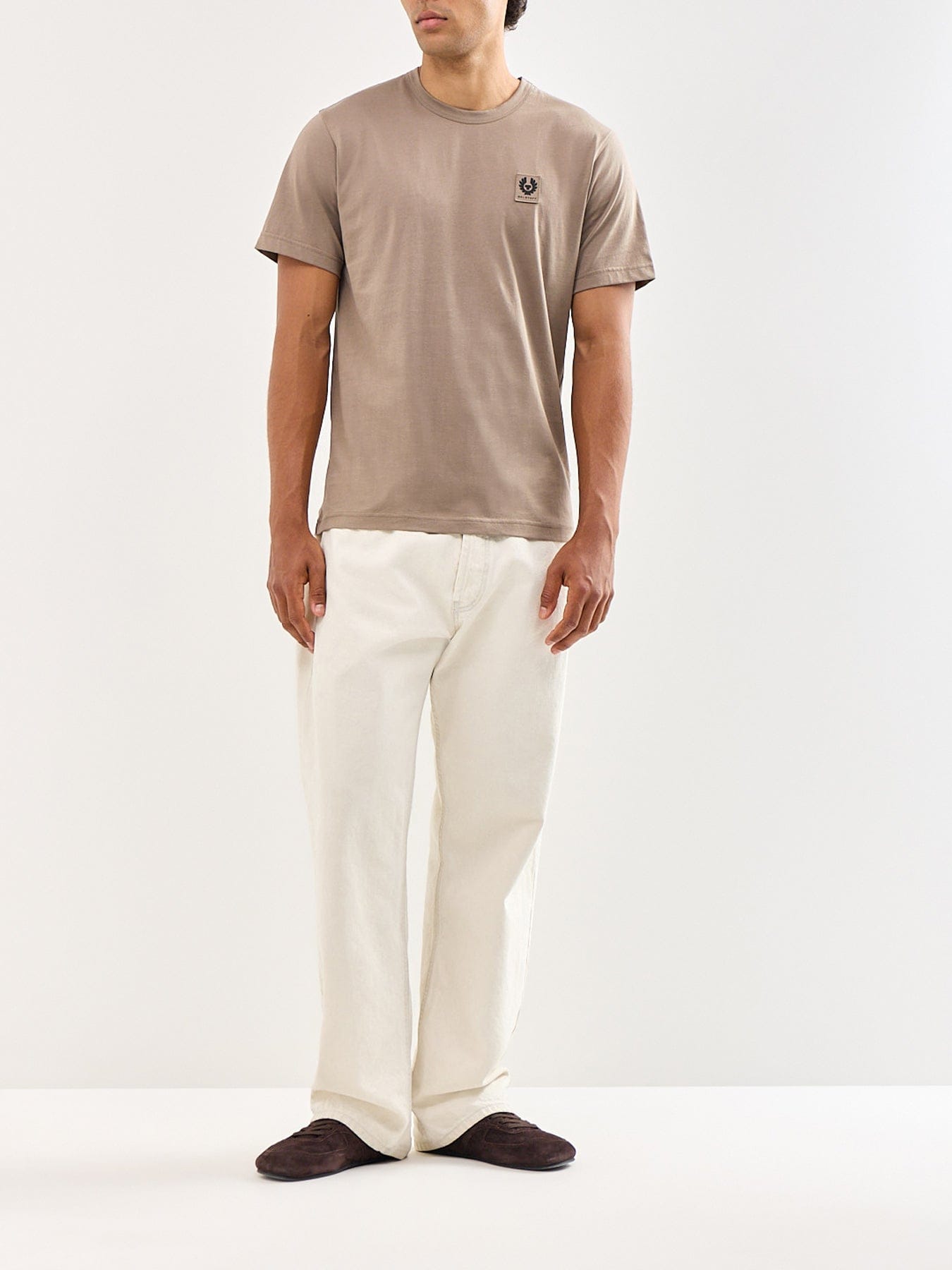 Belstaff Logo T - Shirt Beige