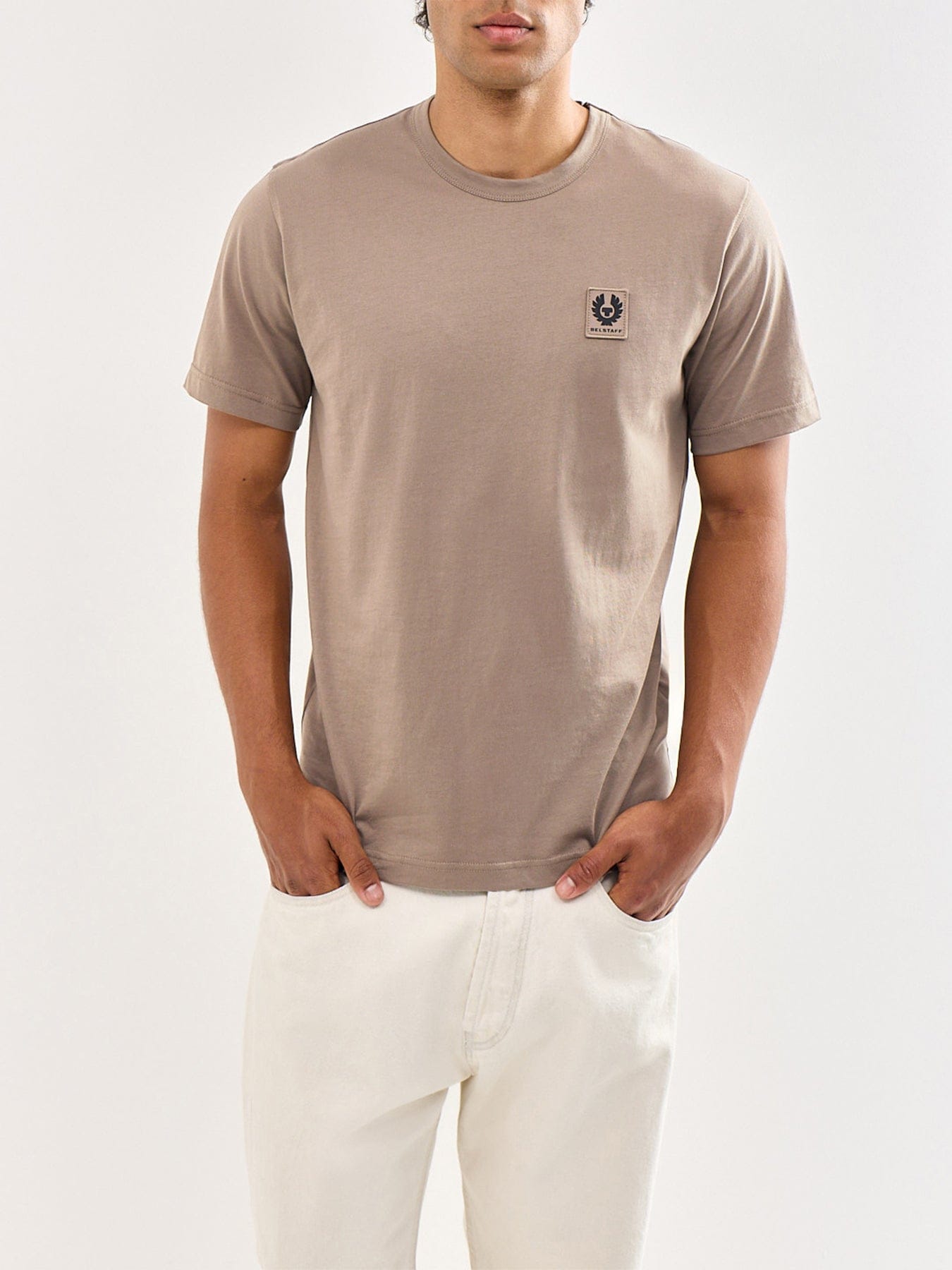 Belstaff Logo T - Shirt Beige