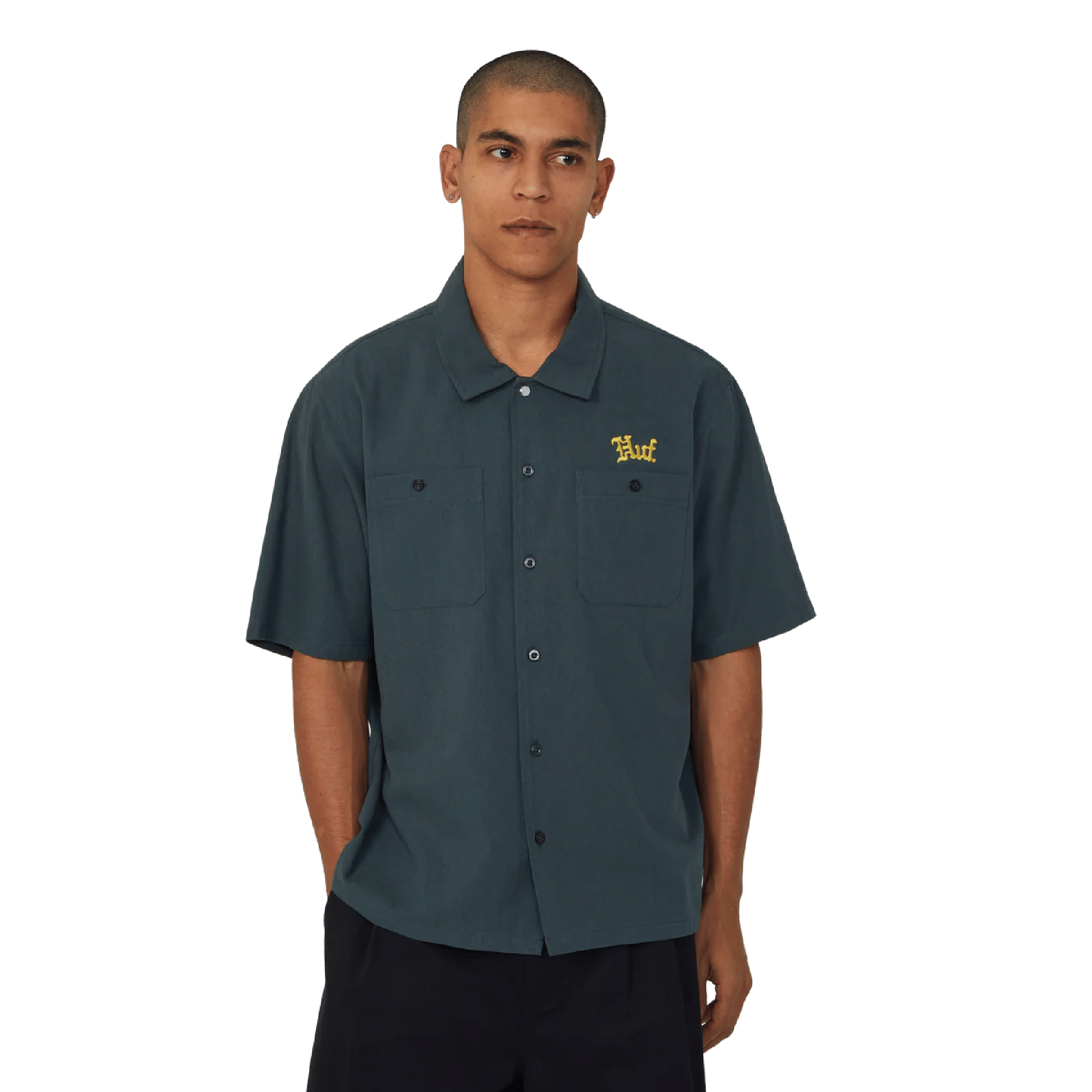 HUF S/S FANTASIES WORK SHIRT (MARINE)