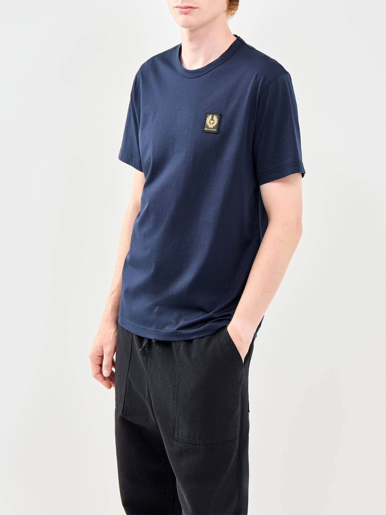 Belstaff Logo T - Shirt Dark Ink
