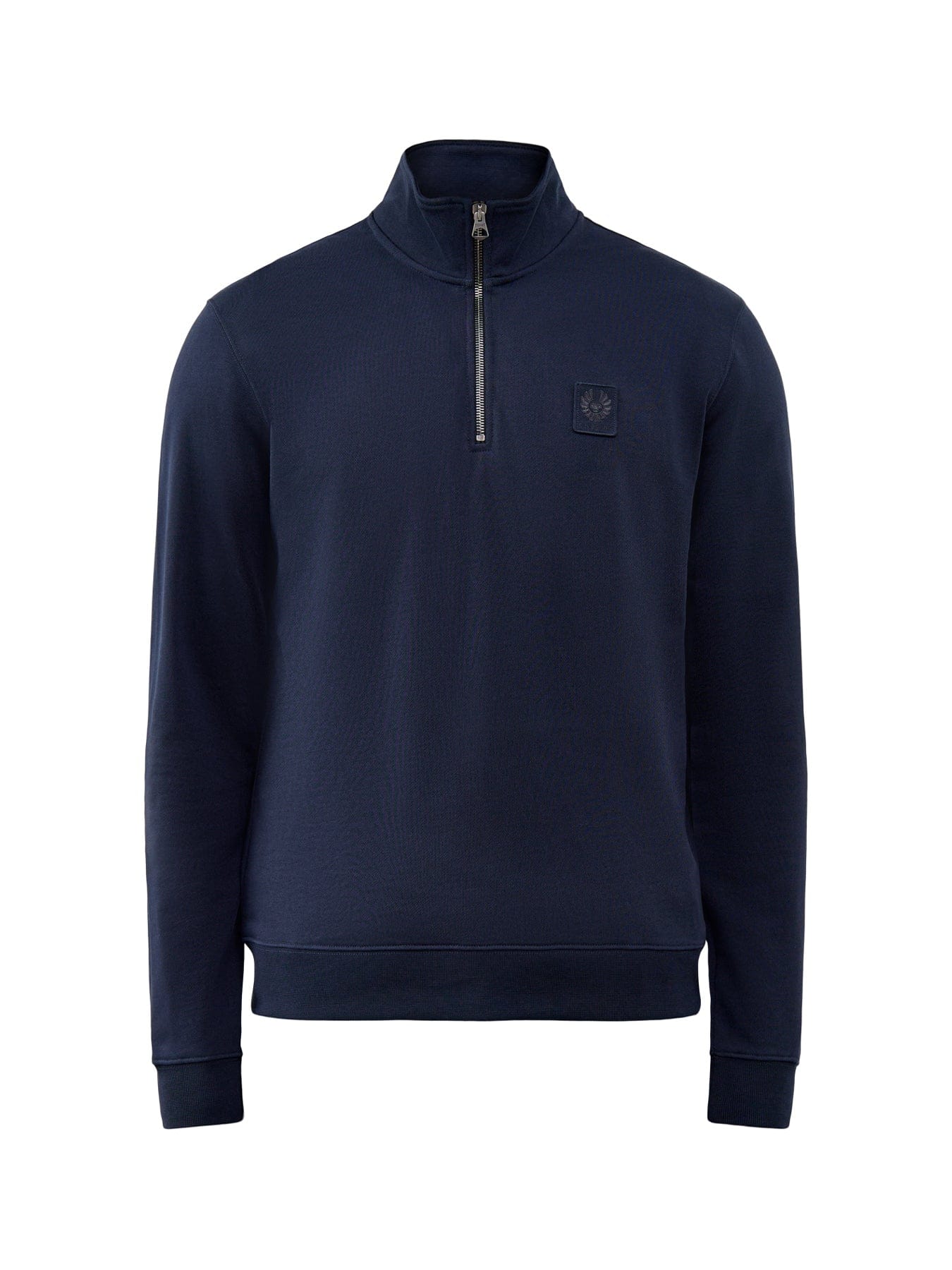 Belstaff Curator Quarter Zip Sweatshirt Navy