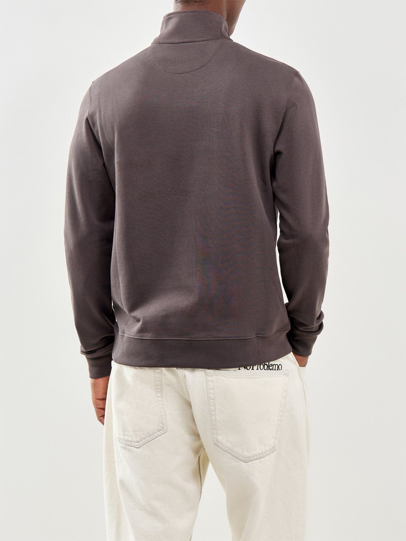 Belstaff Curator Quarter Zip Sweatshirt Olive