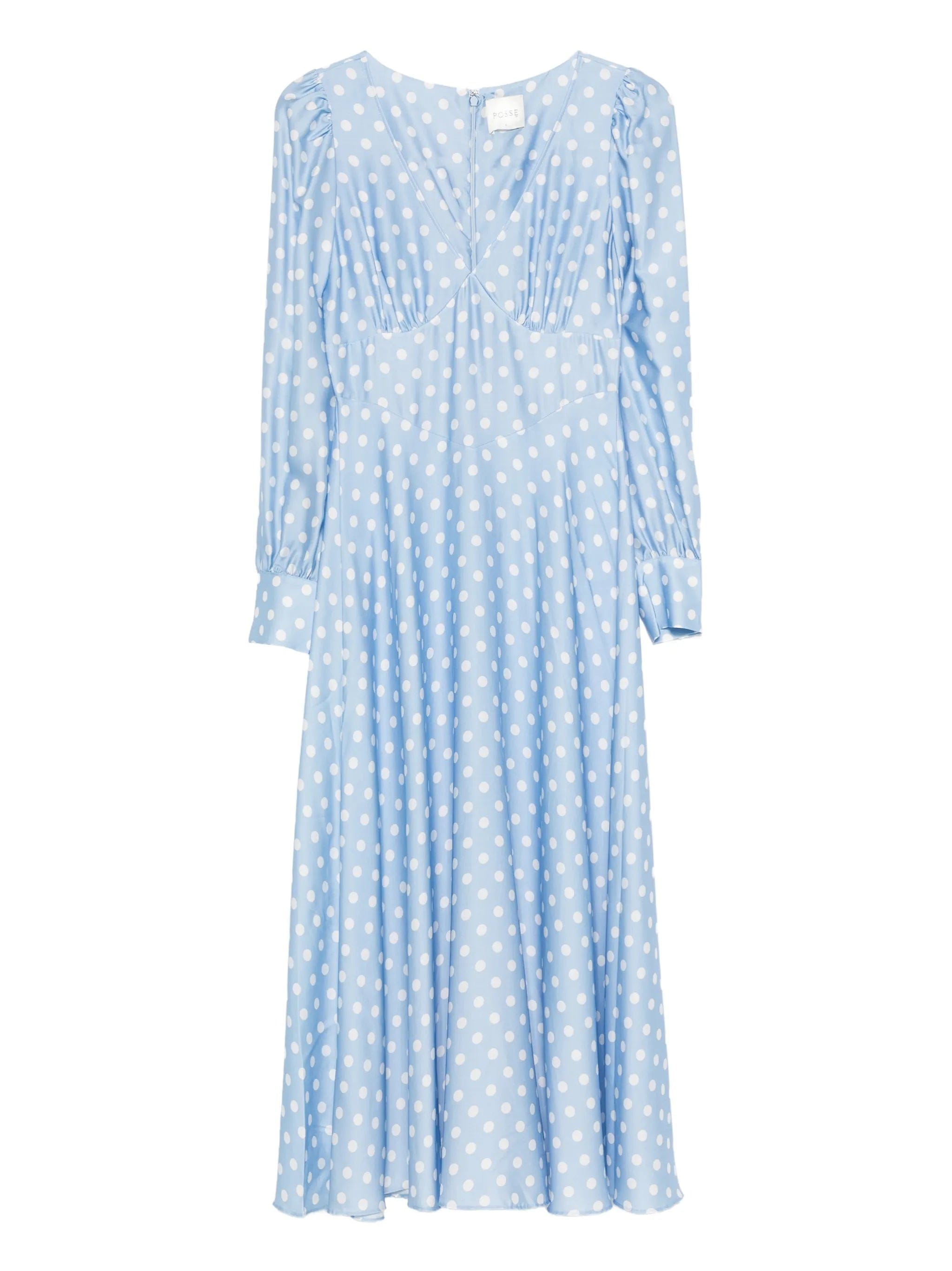 Posse Tillie polka - dot V - neck maxi dress