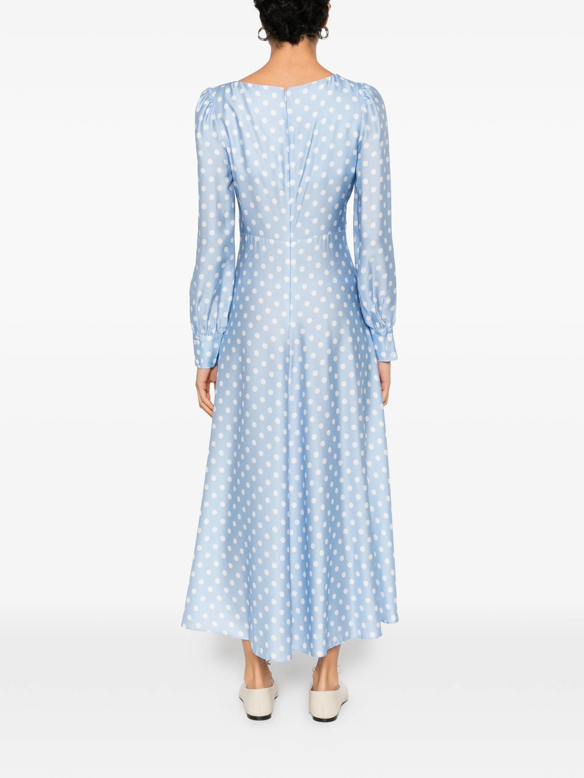 Posse Tillie polka - dot V - neck maxi dress