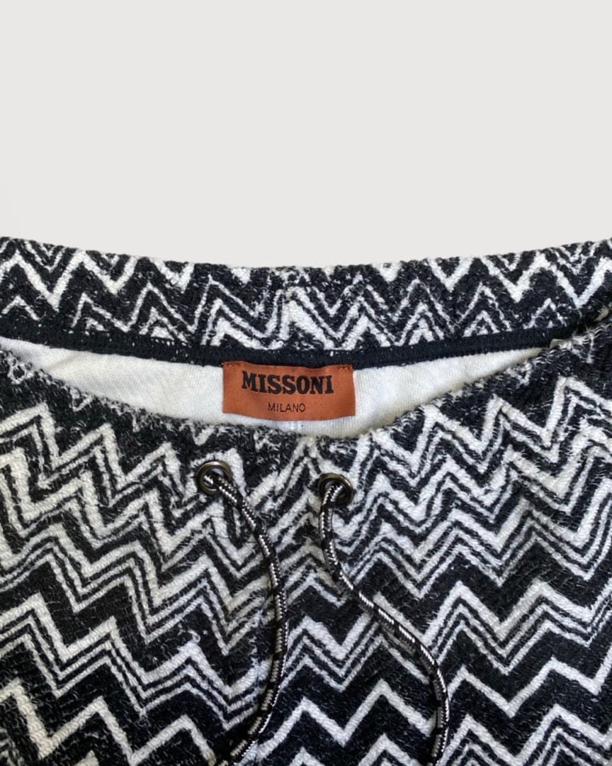 Missoni Zig Zag Joggers Black/ White M