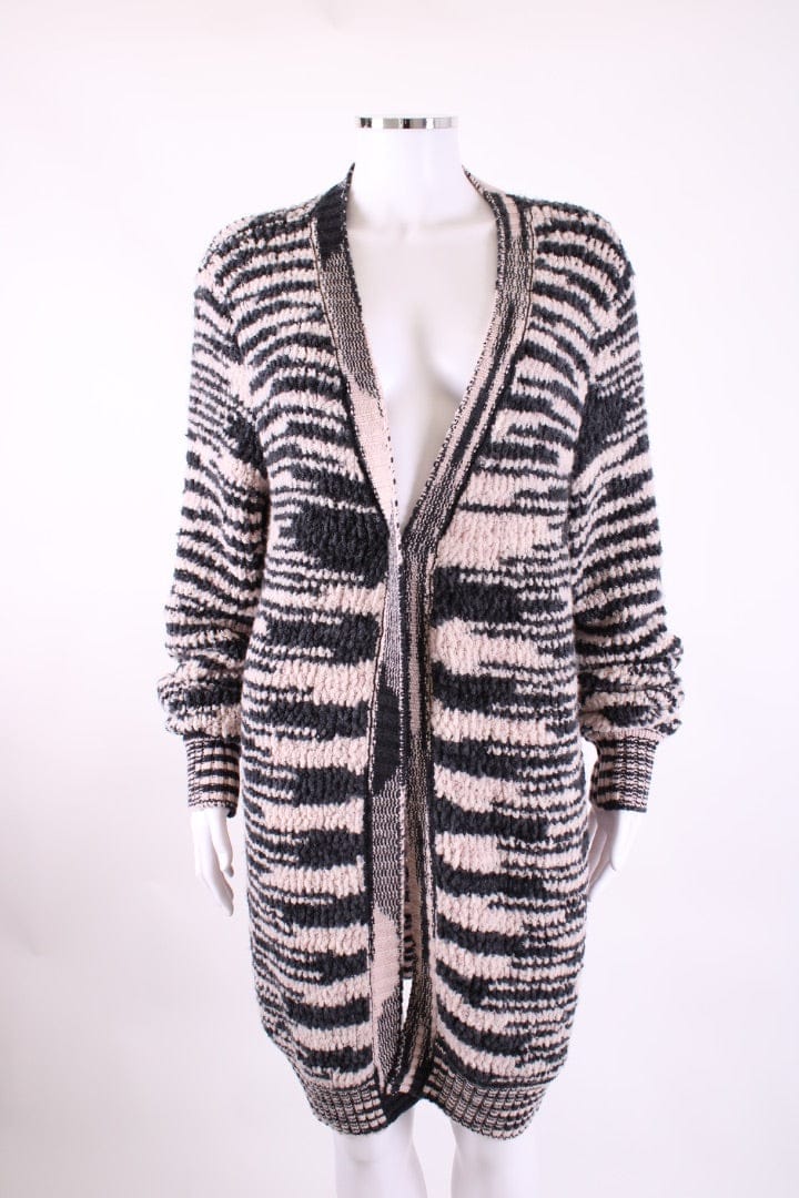 Missoni Cardigan/ Pom Pom Hat Co - ord Light Pink/ Grey M