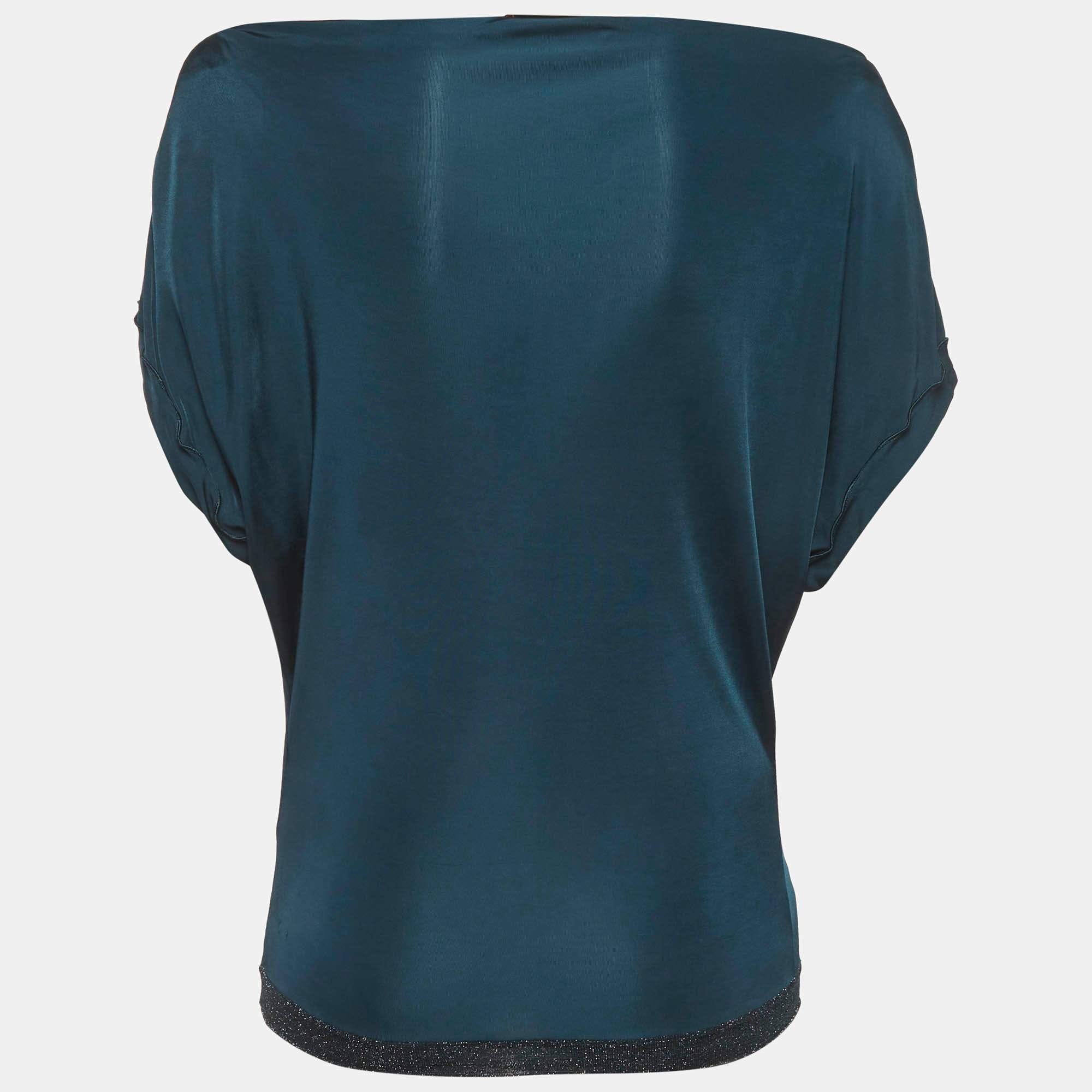 Missoni Teal Blue Jersey Top