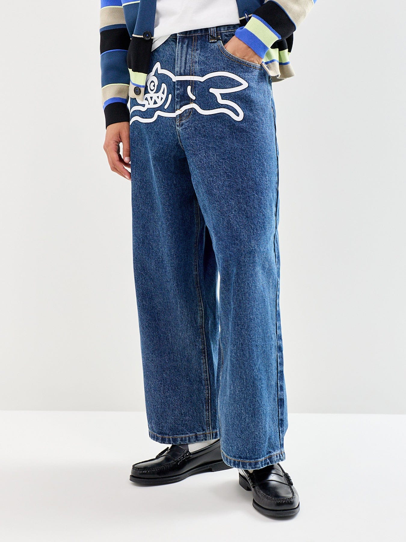 Icecream Running Dog Triple Scoop Denim Jeans Blue