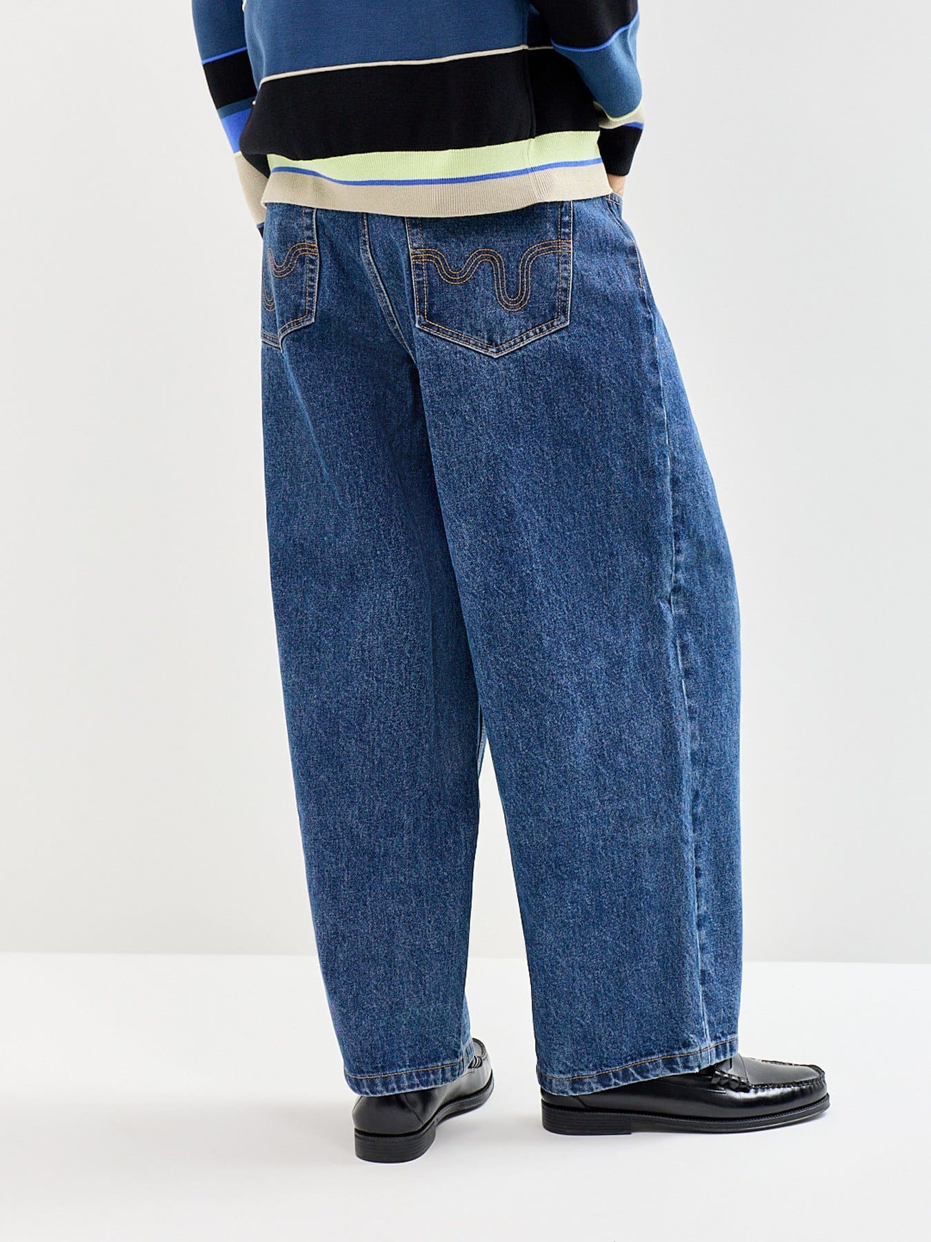 Icecream Running Dog Triple Scoop Denim Jeans Blue