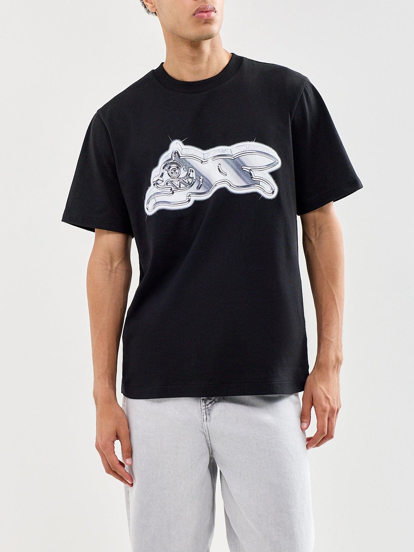 Icecream Iced Out Running Dog T - Shirt Black