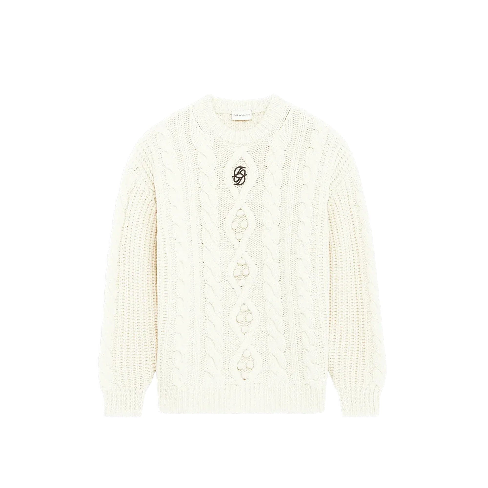Drole De Monsieur Mens La Maille Torsade Knit Sweater