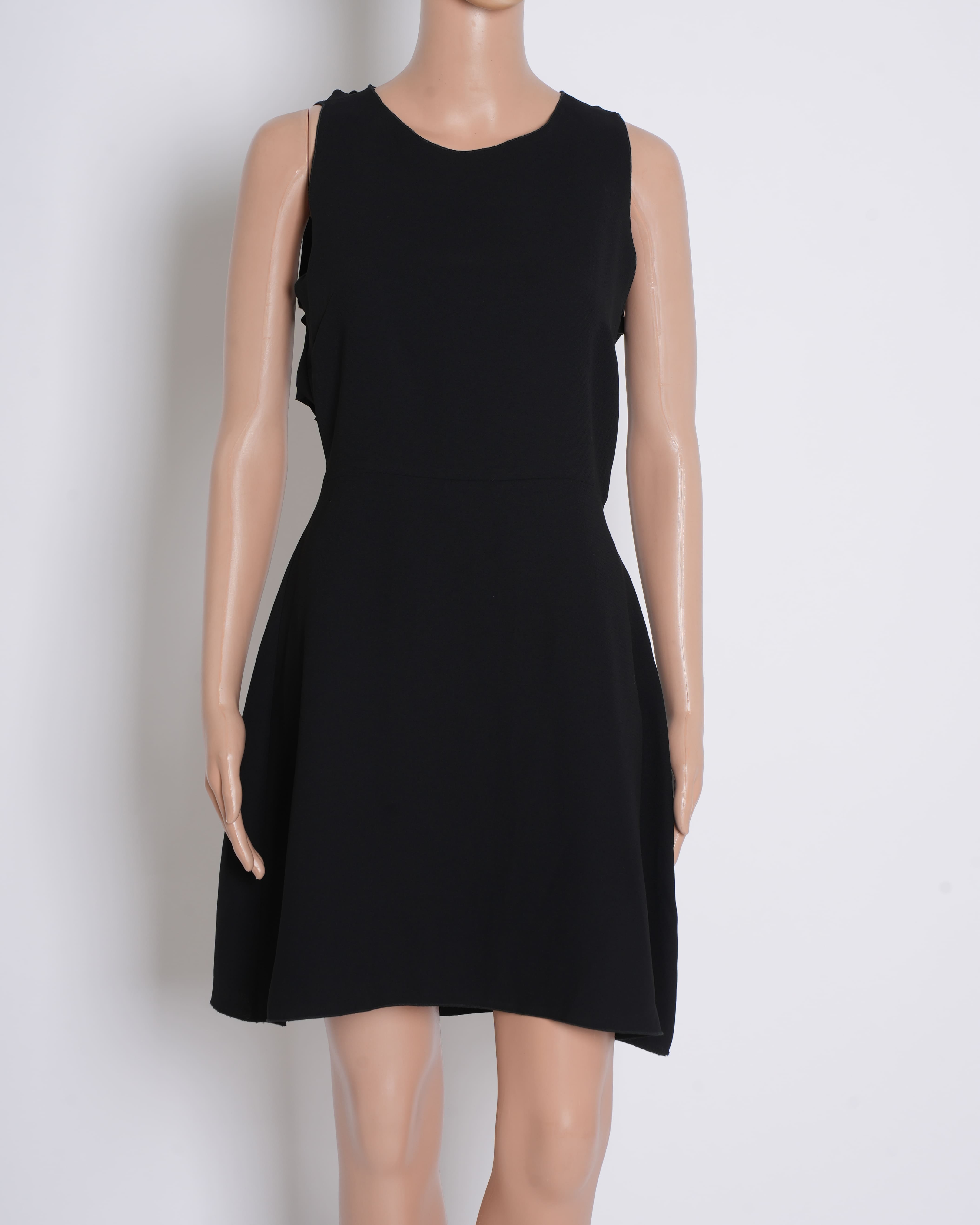 Sandro Black Mini Dress With Cut Work Detail AT The Back