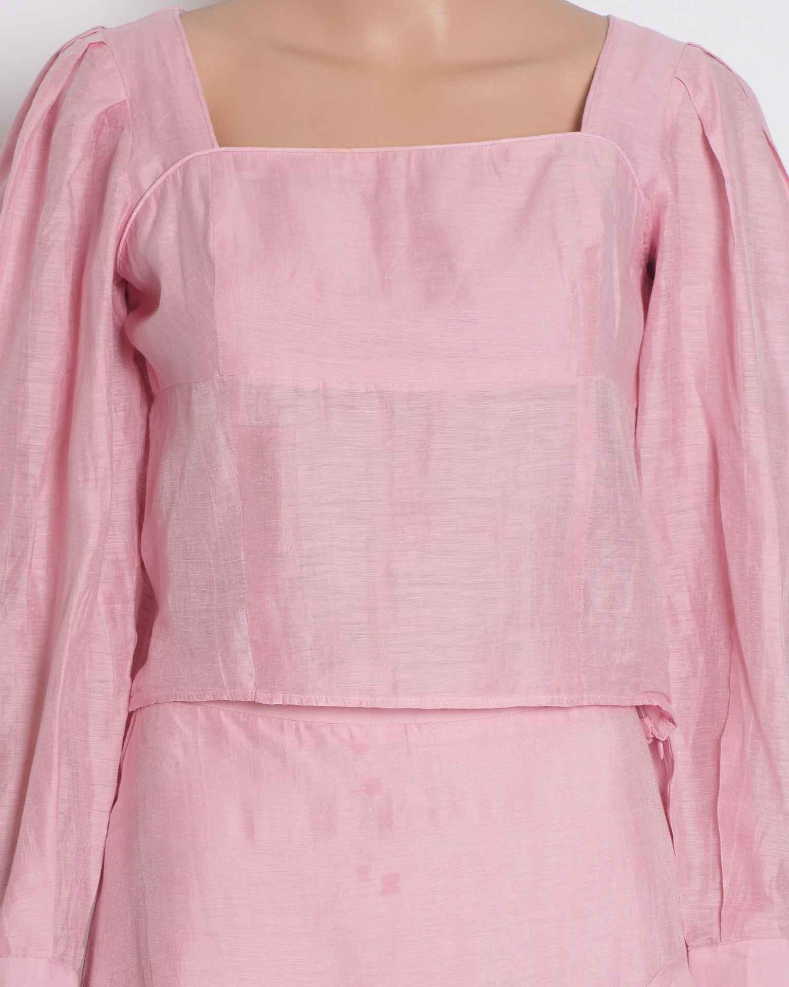 Sandro Puff Sleeve Top & Skirt set