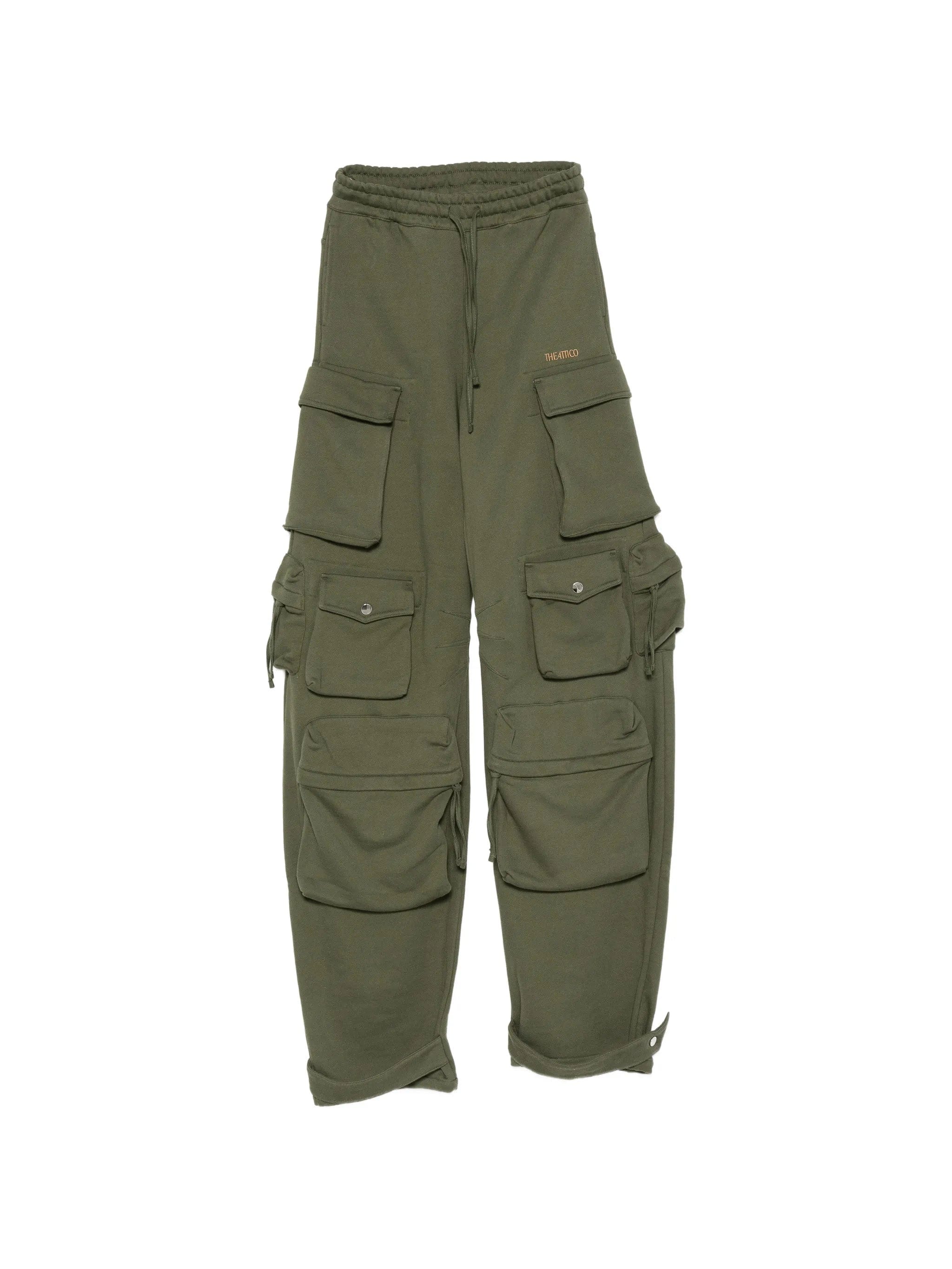 The Attico wide - leg cargo - pocket track pants