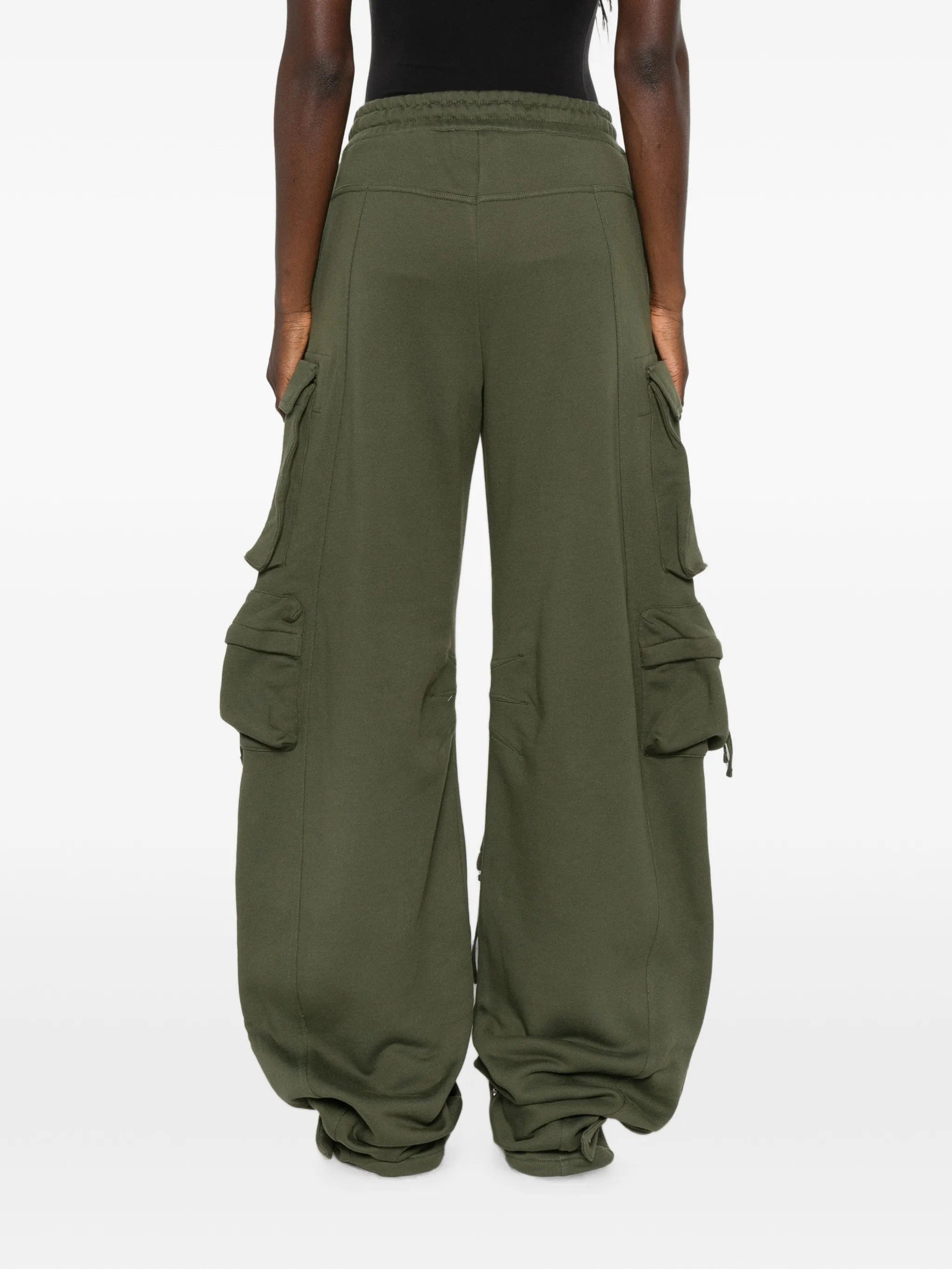 The Attico wide - leg cargo - pocket track pants