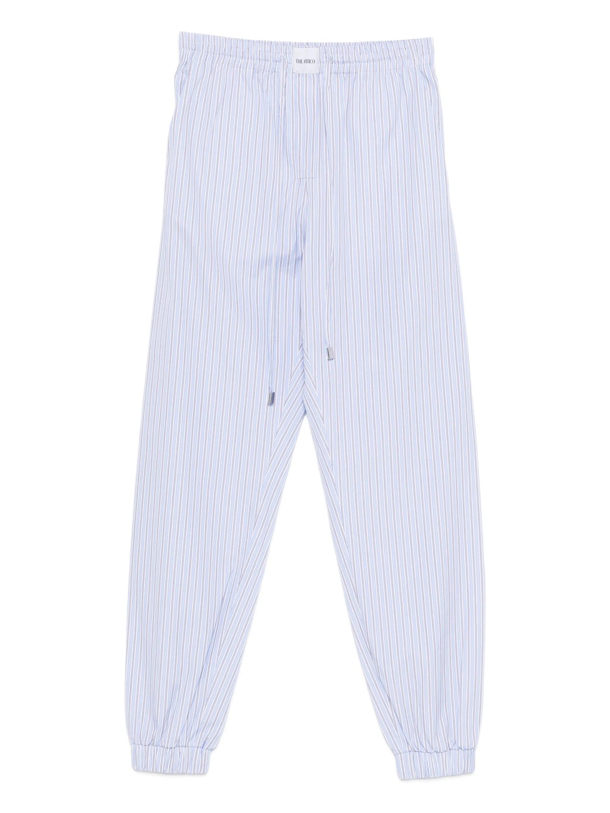 The Attico stripe pull track pants