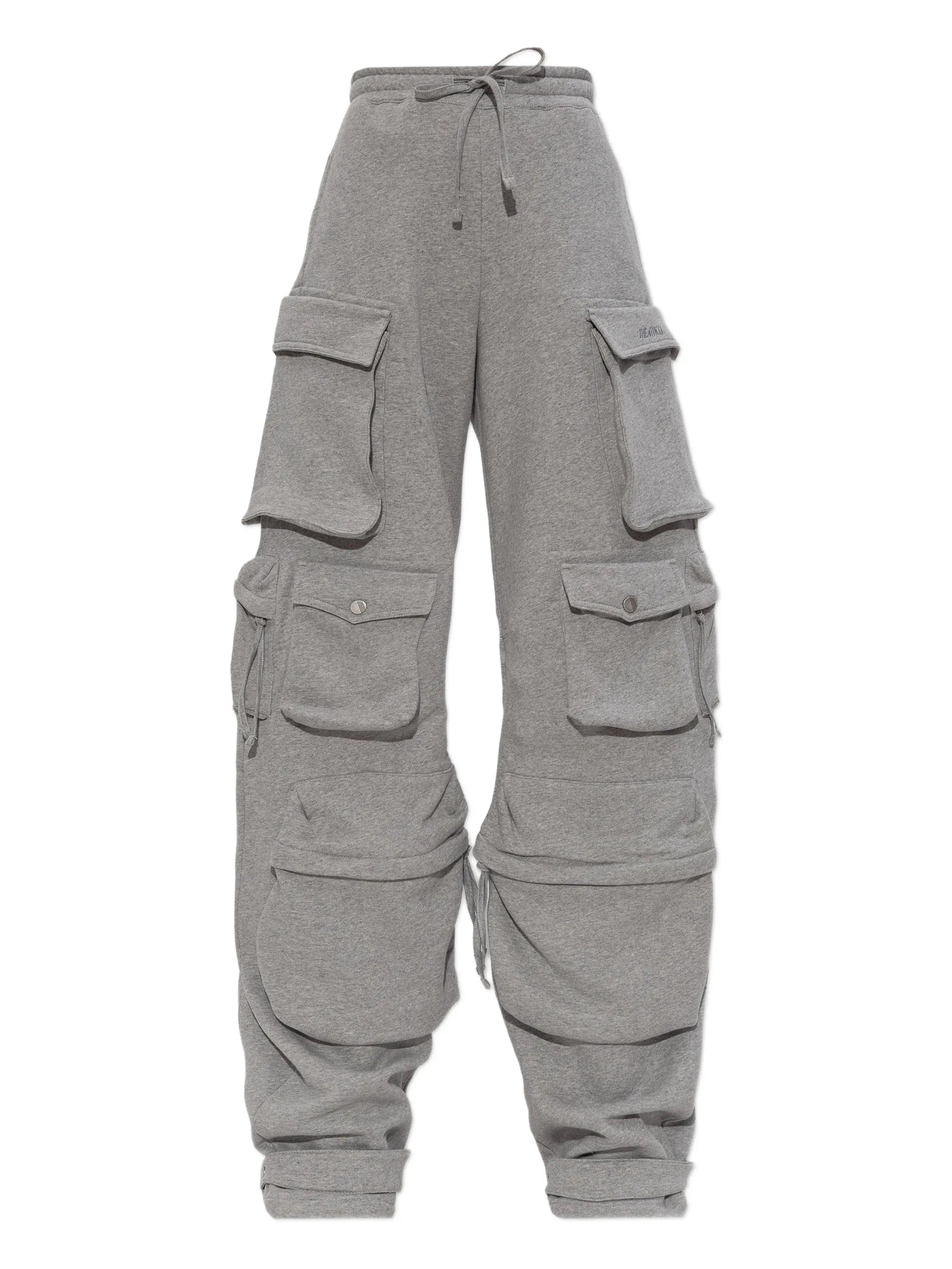 The Attico drawstring cargo track pants