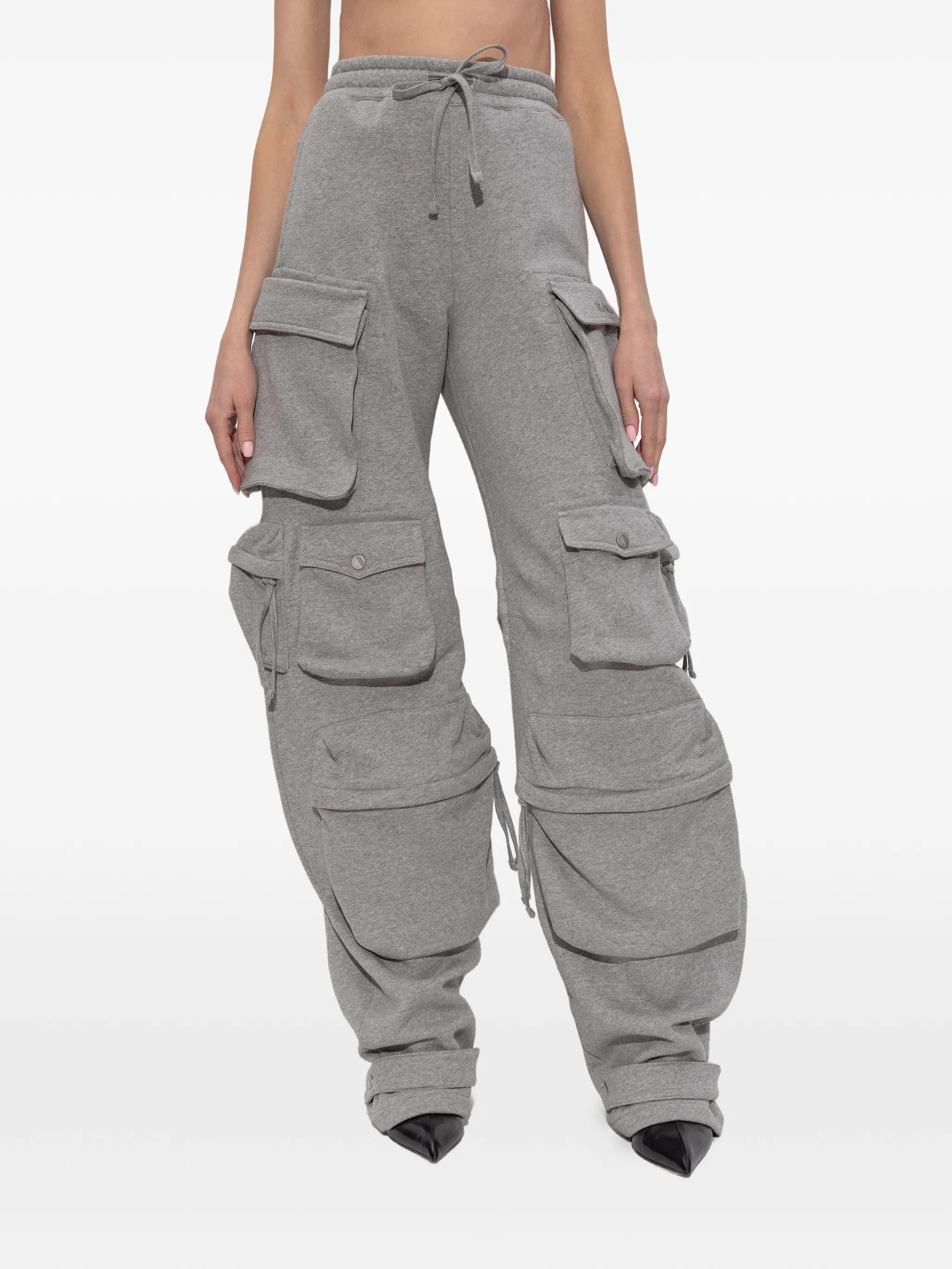 The Attico drawstring cargo track pants
