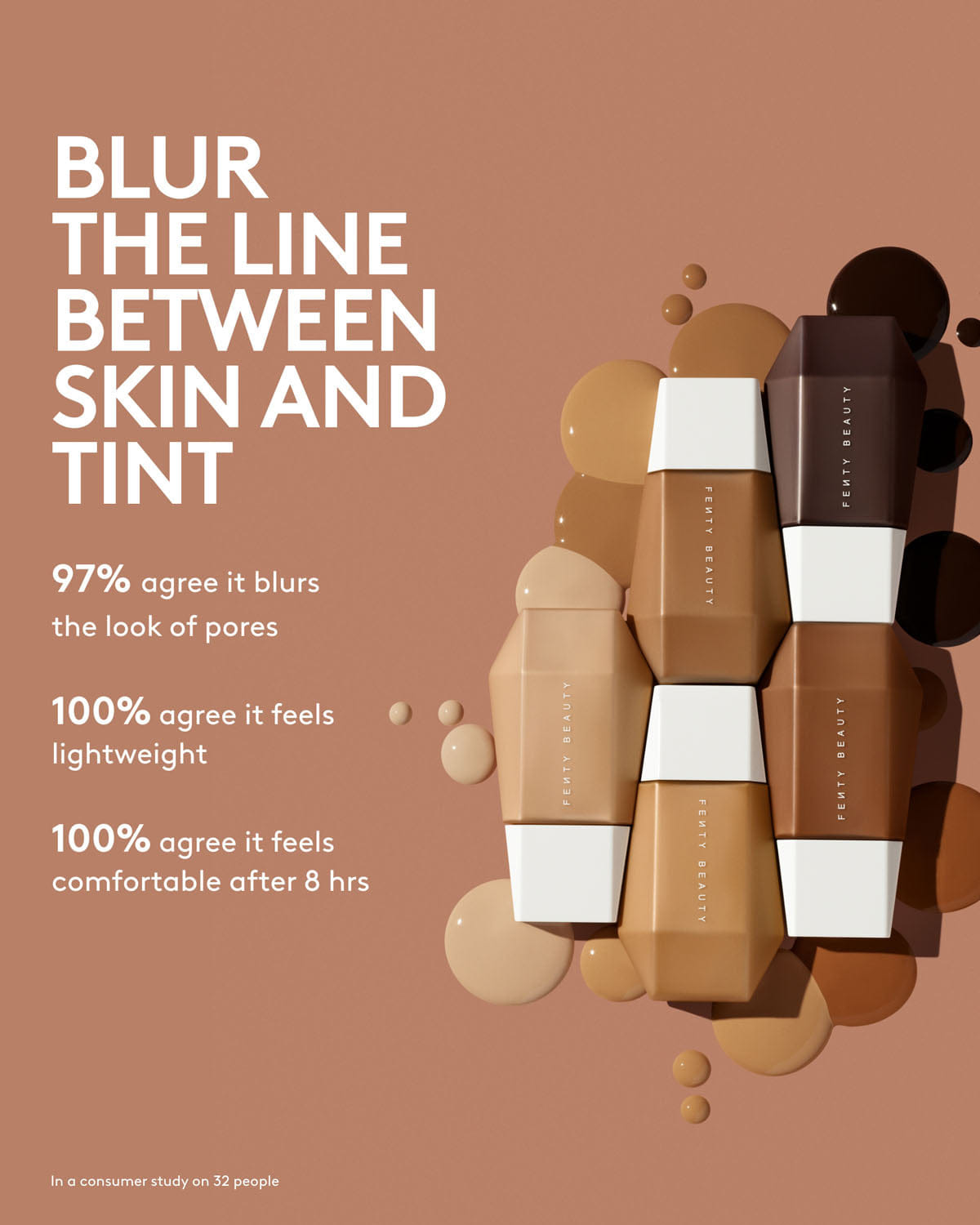 Fenty Beauty Eaze Drop Lightweight Blurring Skin Tint — 14