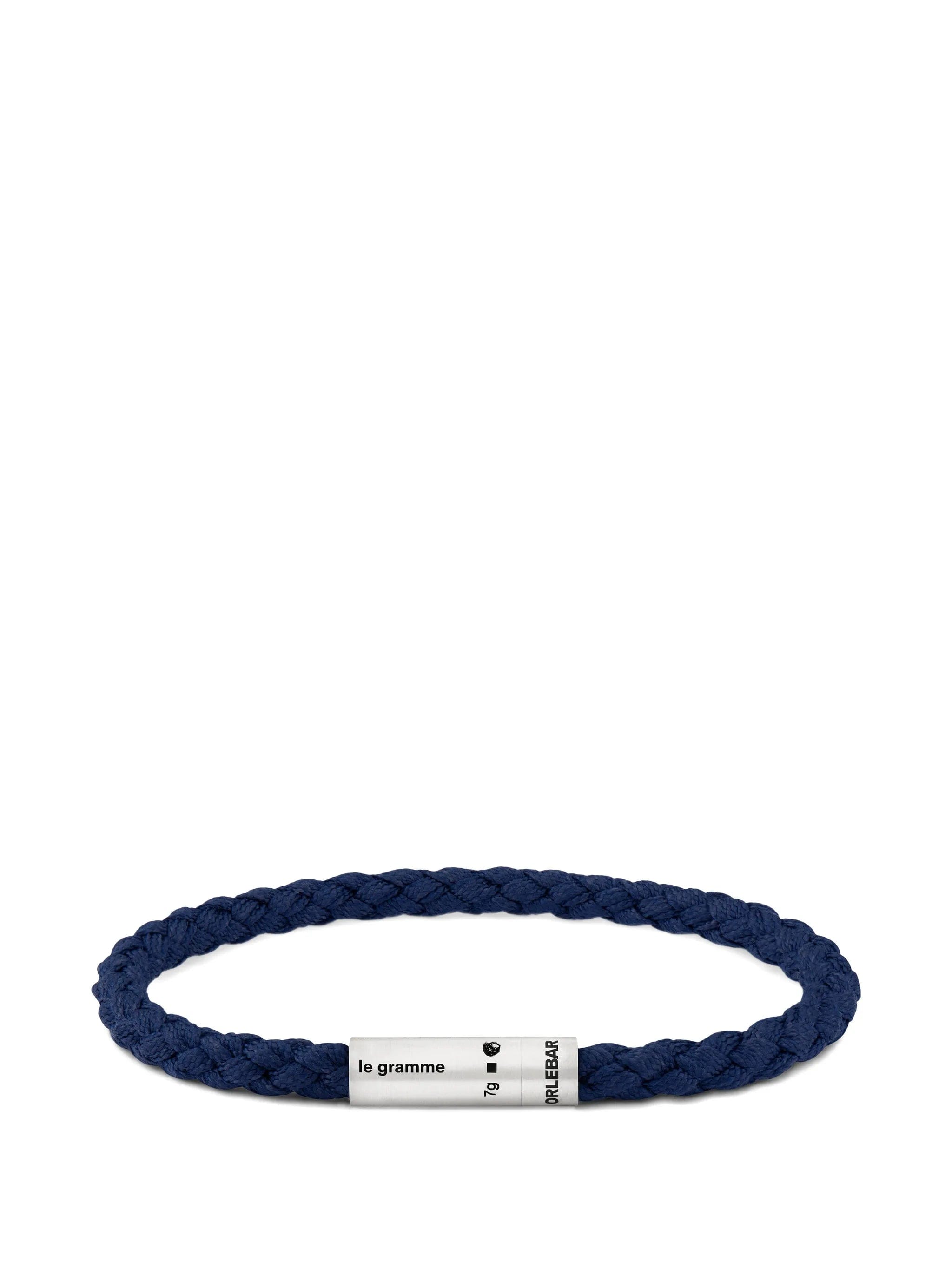 Le Gramme x Orlebar Brown Le 7 g Cable engraved - logo bracelet