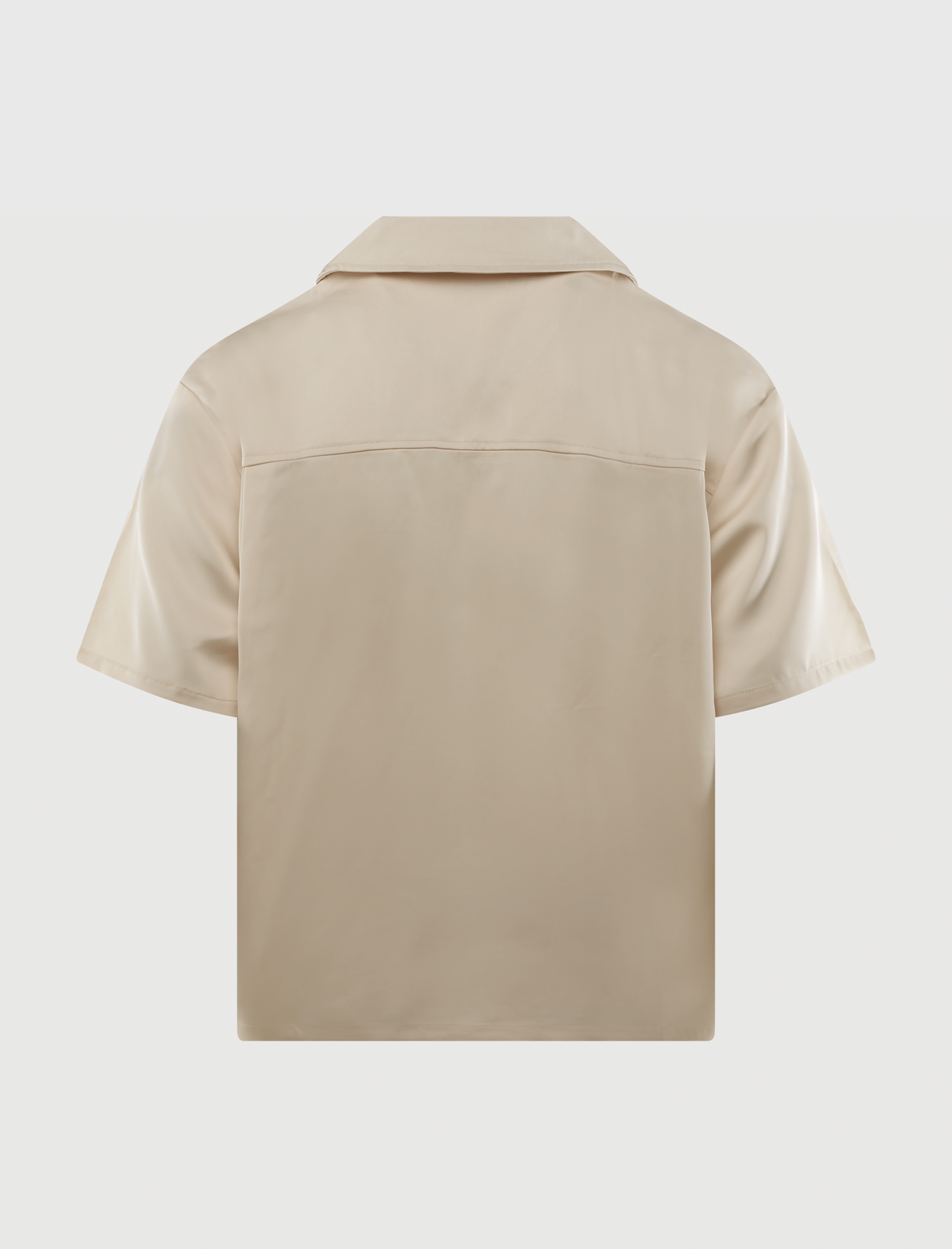 HONOR THE GIFT SATIN CHEST LOGO CAMP COLLAR