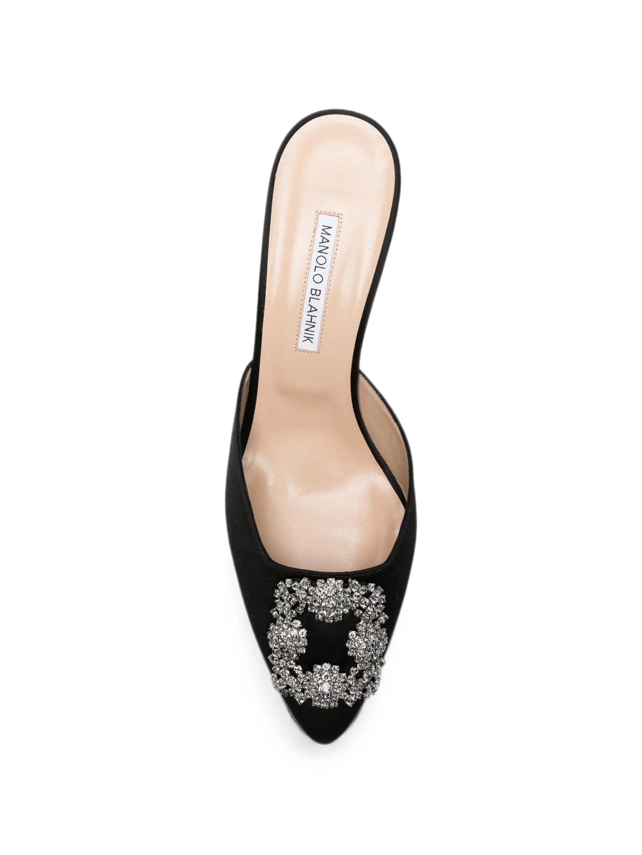 Manolo Blahnik Hangisi crystal - buckle mules