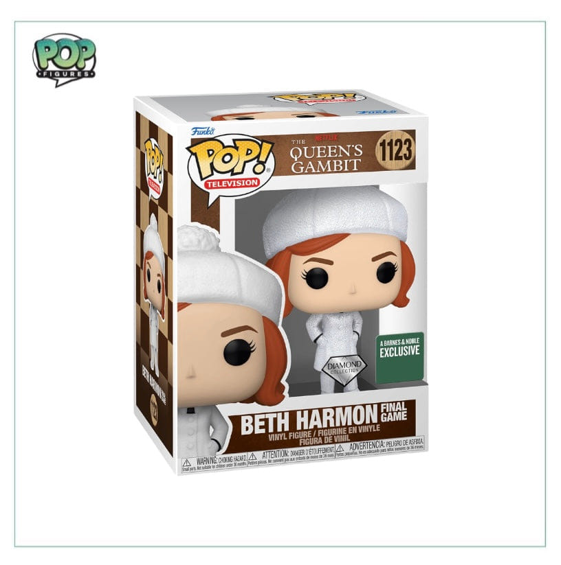 Funko Pop! Beth Harmon Final Game #1123 (Diamond Collection) Funko Pop! - The Queens Gambit - Barnes & Noble Exclusive