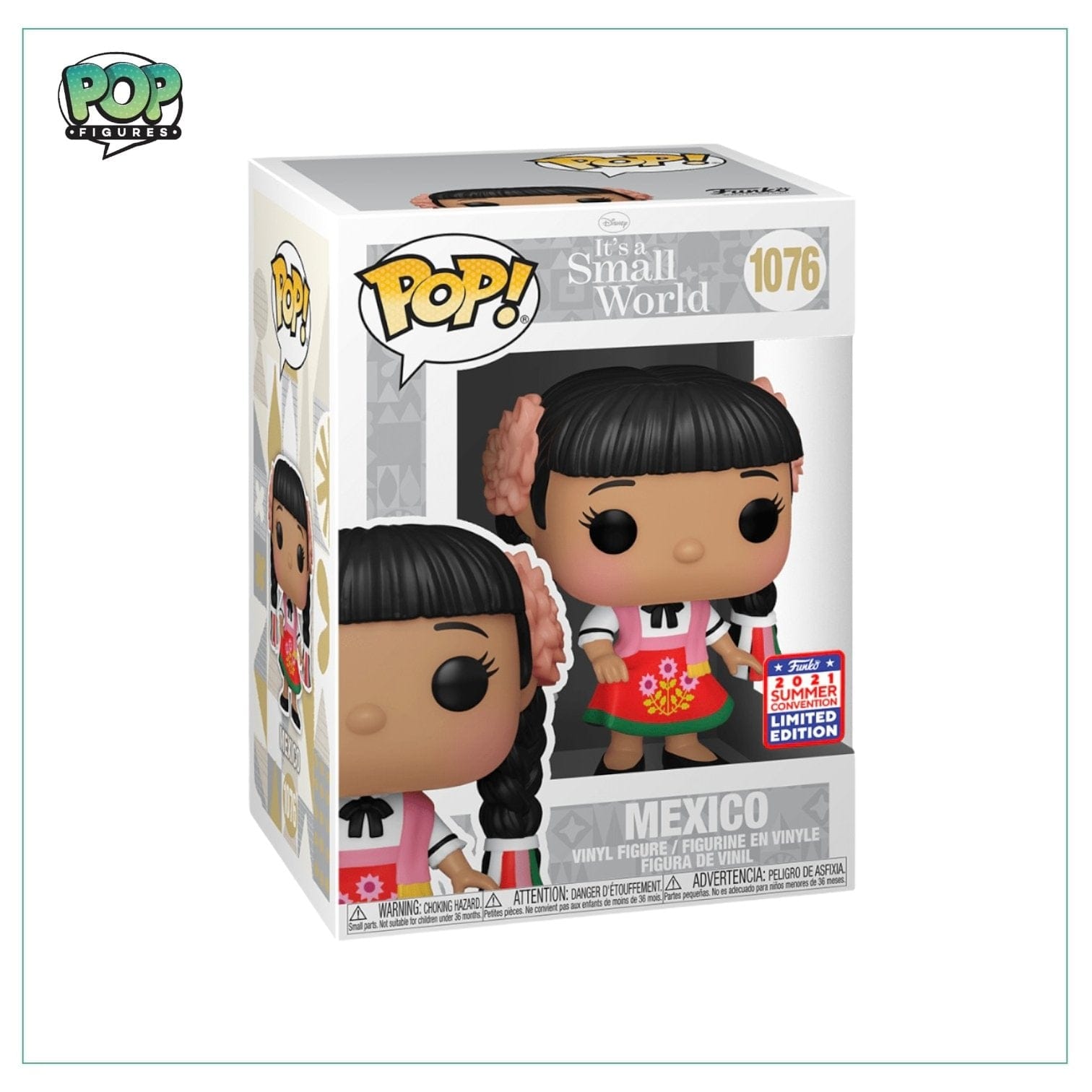 Funko Pop! Mexico #1076 Funko Pop! - Disney: It’s A Small World - Virtual Funkon 2021 Shared Exclusive