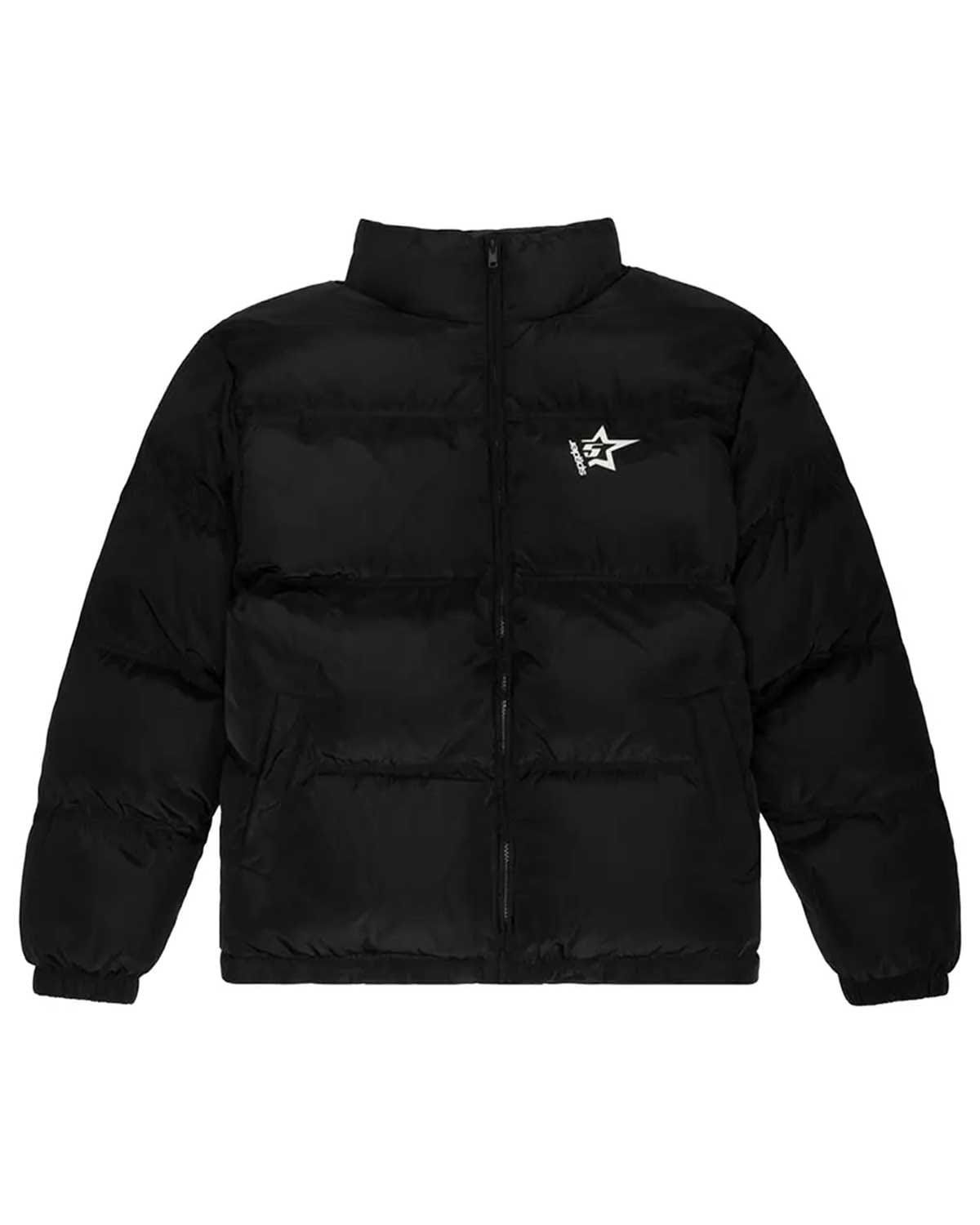 Sp5der Worldwide Sp5der 5Star Puffer Jacket Black