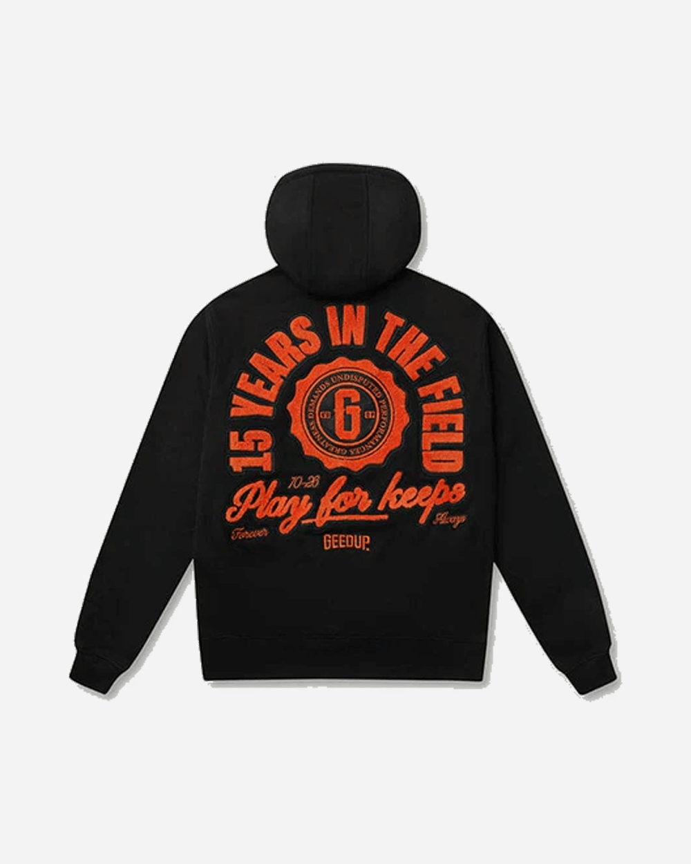 GEEDUP 15YR PFK HOODIE BLACK ORANGE