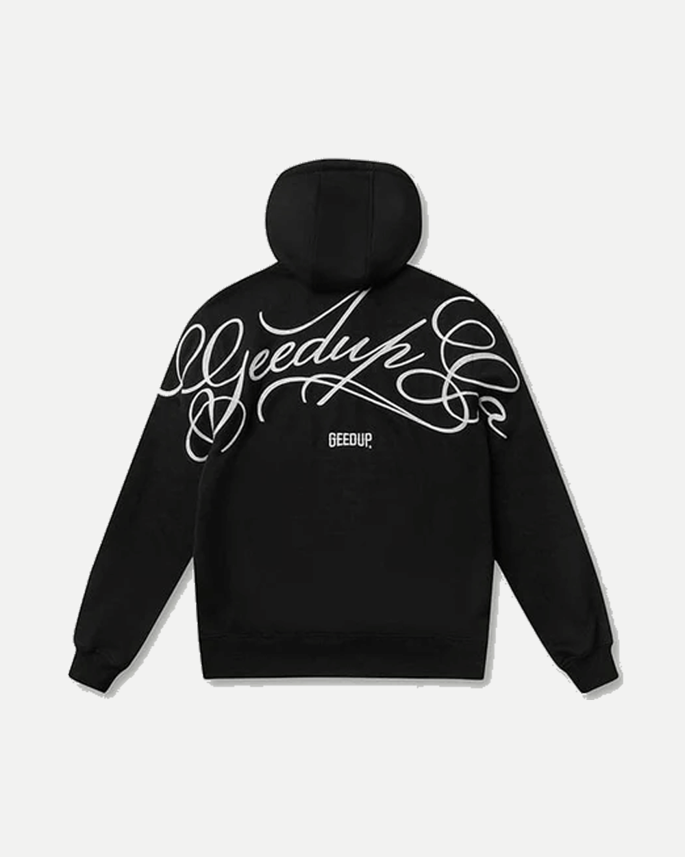 GEEDUP CURSIVE LOGO HOODIE BLACK