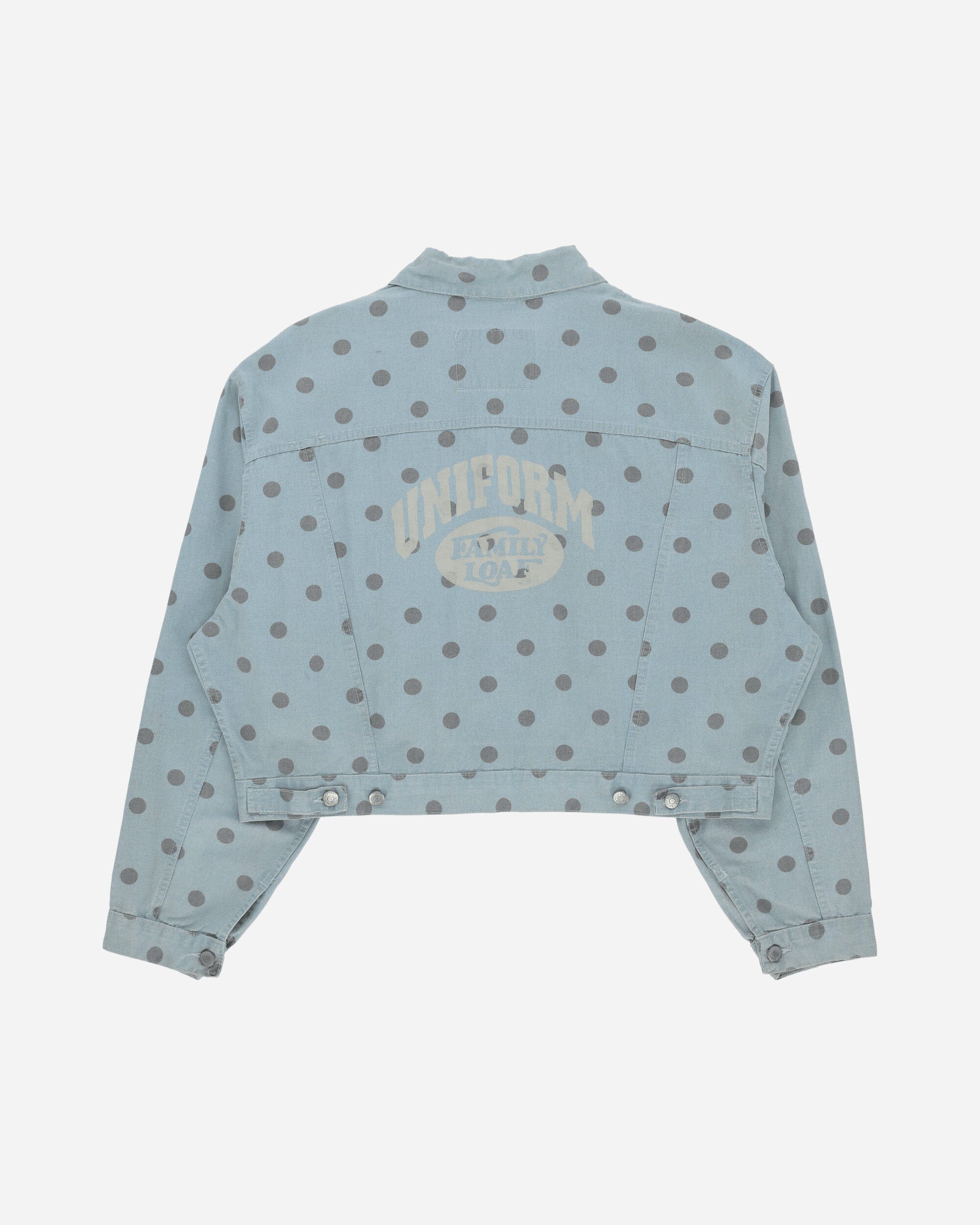 Pezze Vintage Men's Deadstock Polka Dots Jacket Blue