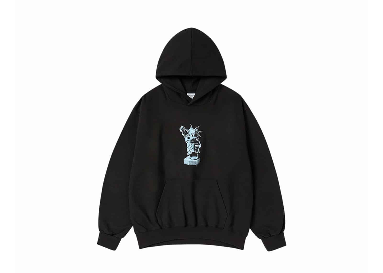 ACME de la VIE (ADLV) ADLV AC Bear Statue Of Liberty Hoodie Black
