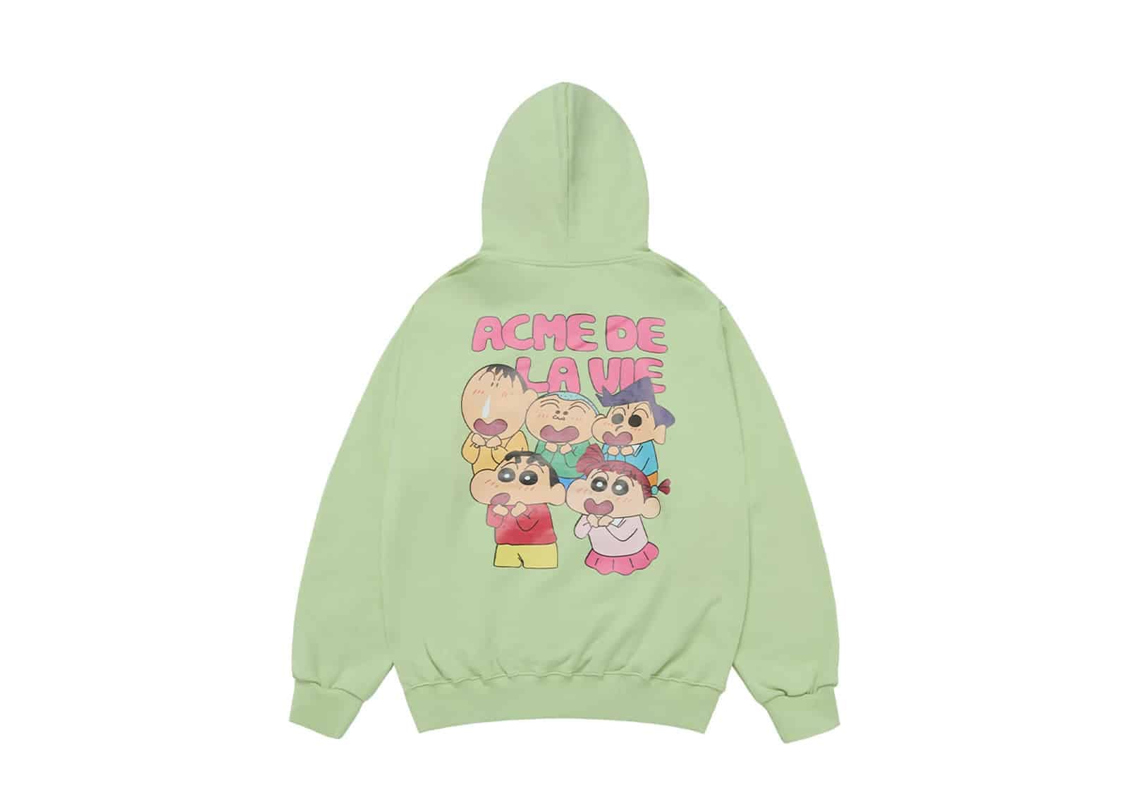 ACME de la VIE (ADLV) ADLV Shinchan And Friends Hoodie Light Green