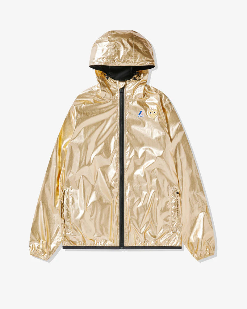Play - K - Way Gold Heart Zip Jacket - (Gold)
