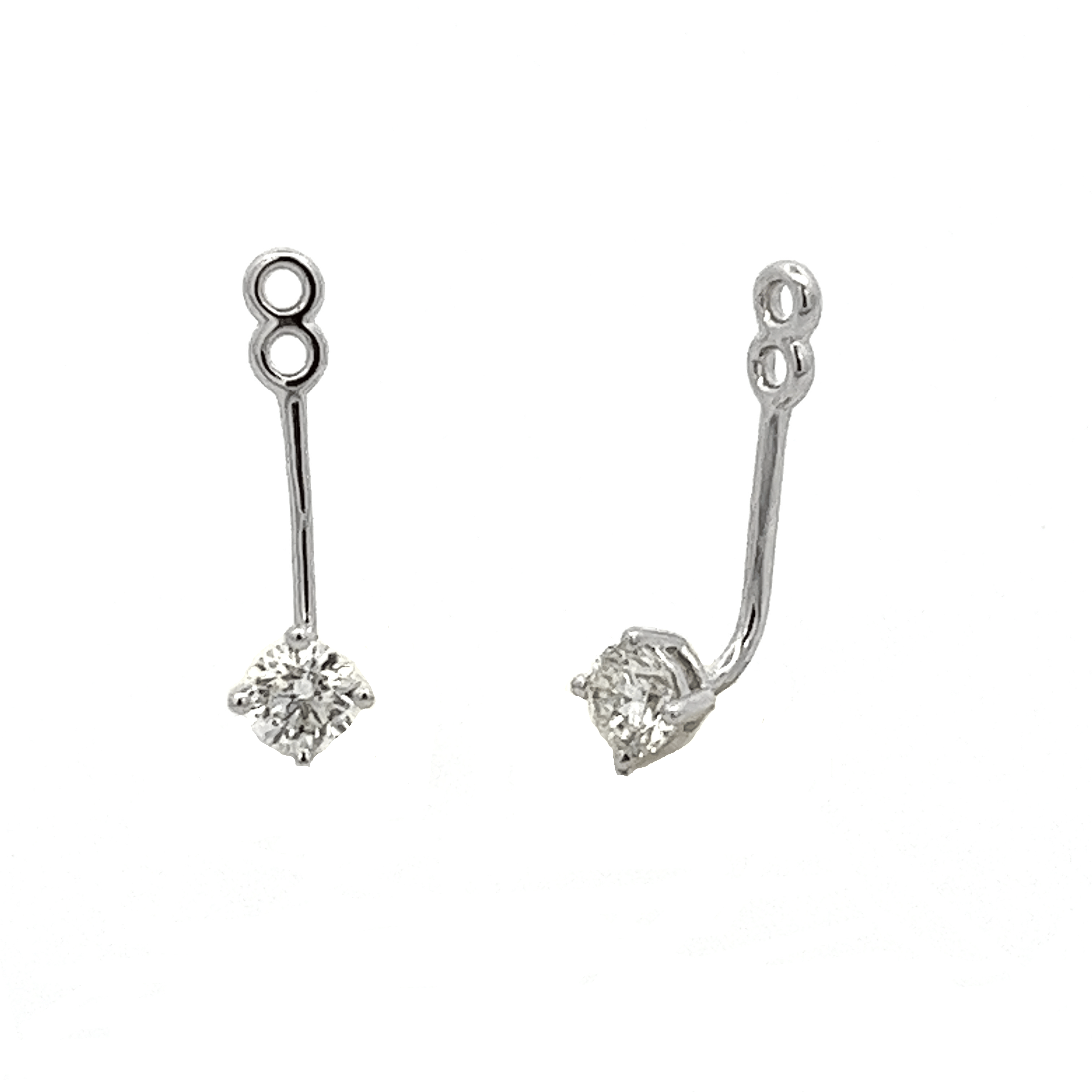 H.L. Gross & Bro. Jewelers .30ct 14k White Gold Diamond Drop Jackets