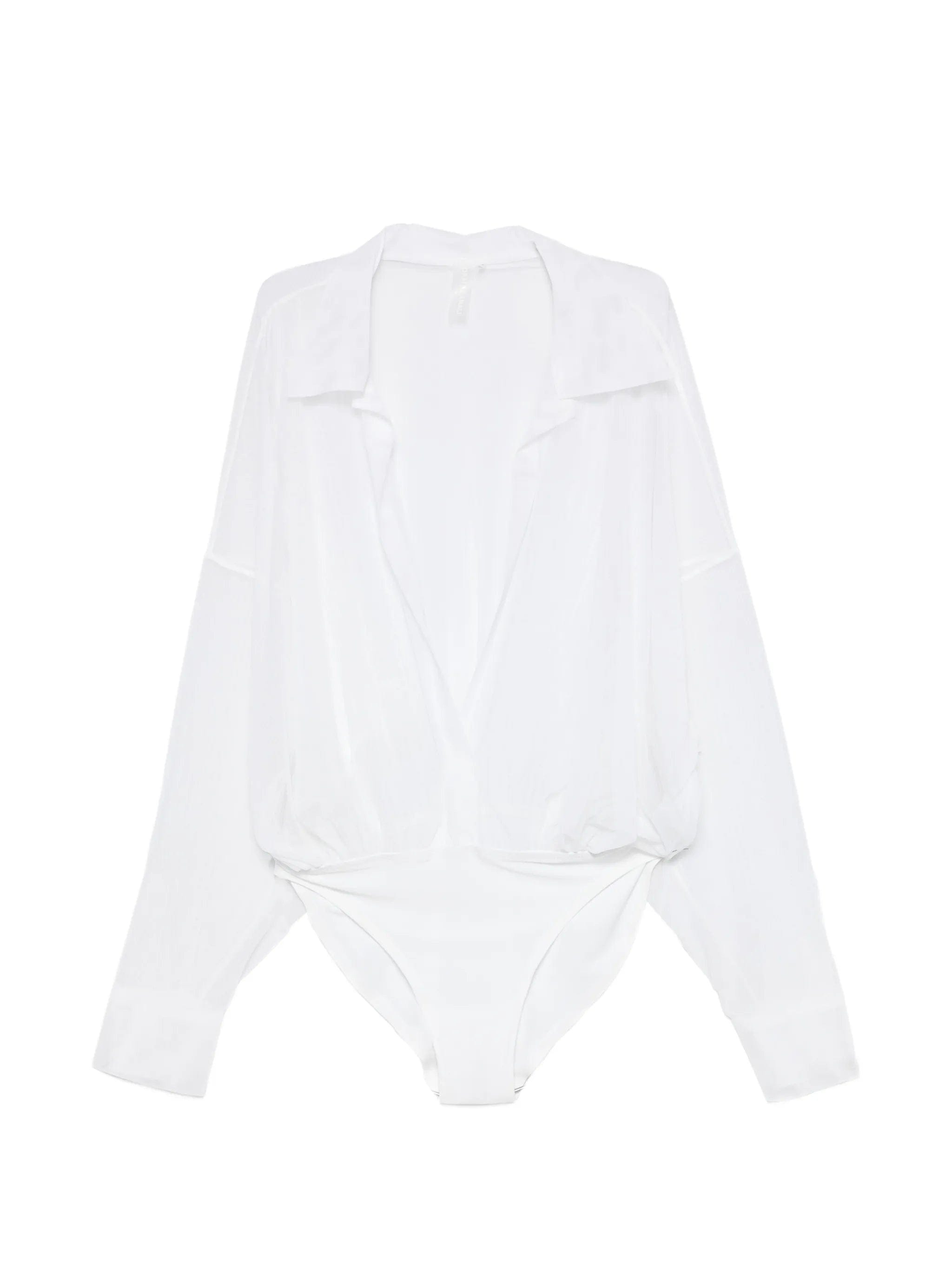 Norma Kamali oversized - fit sheer bodysuit