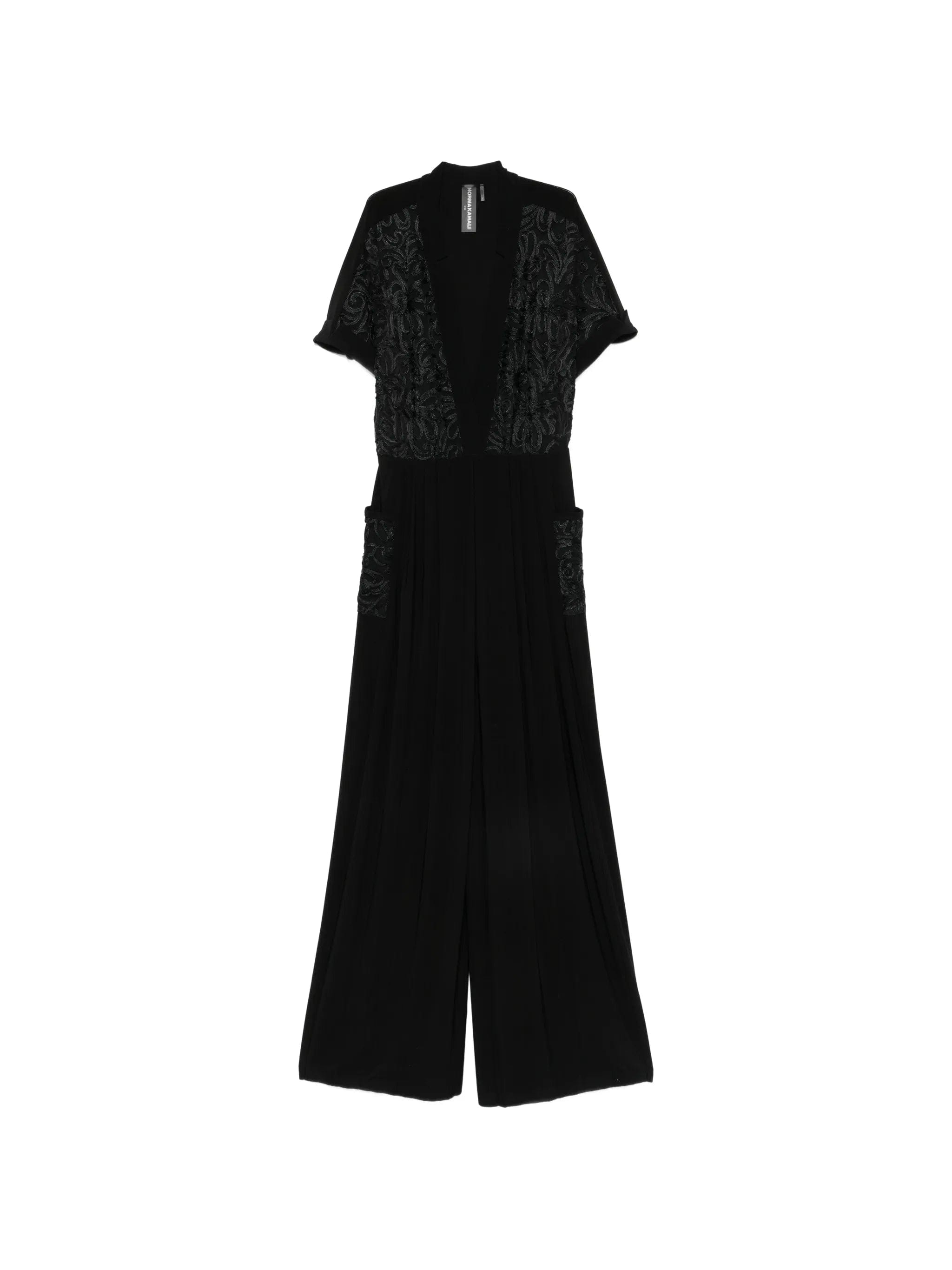 Norma Kamali Geralyn short - sleeves jumpsuit