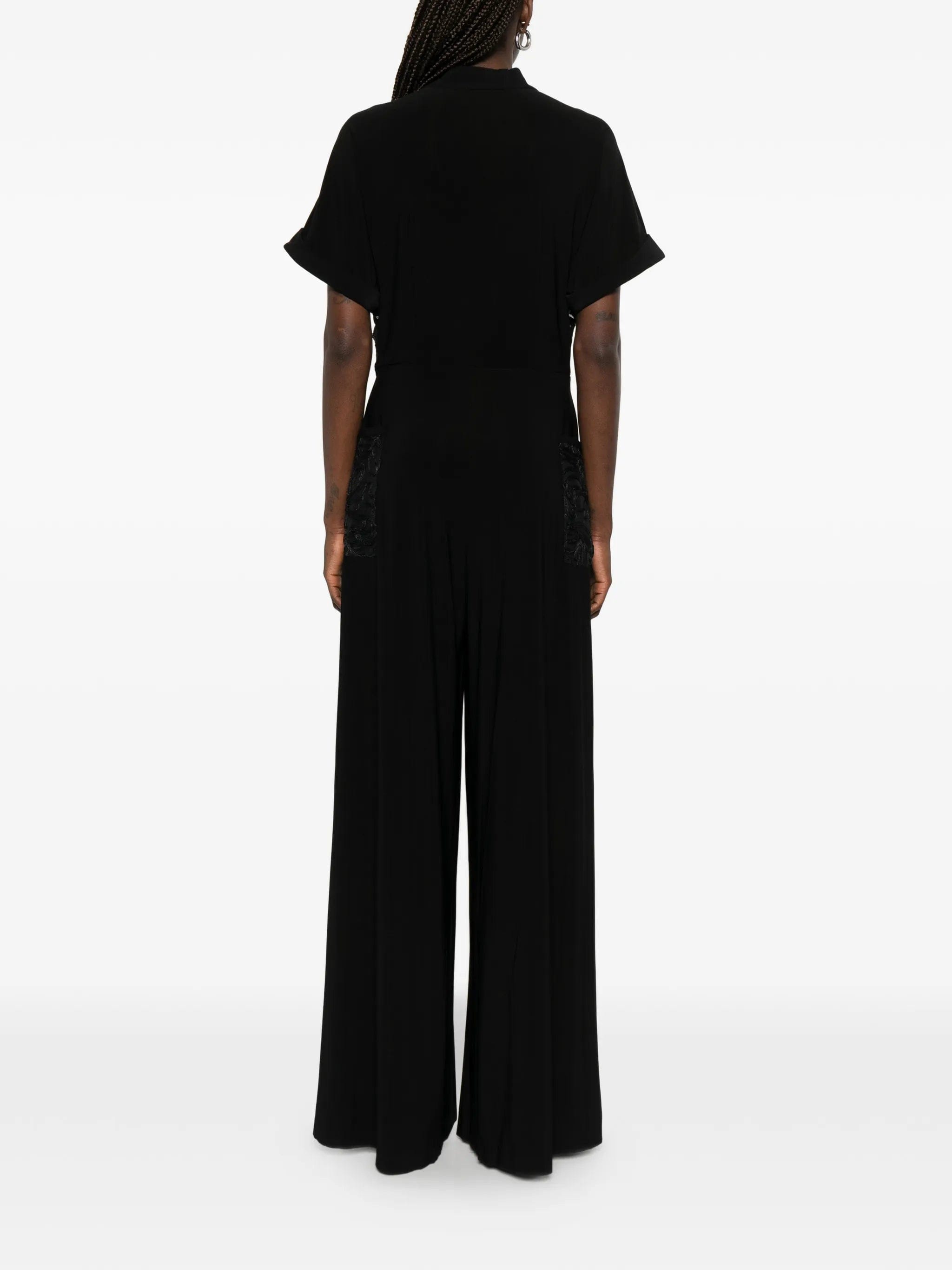 Norma Kamali Geralyn short - sleeves jumpsuit