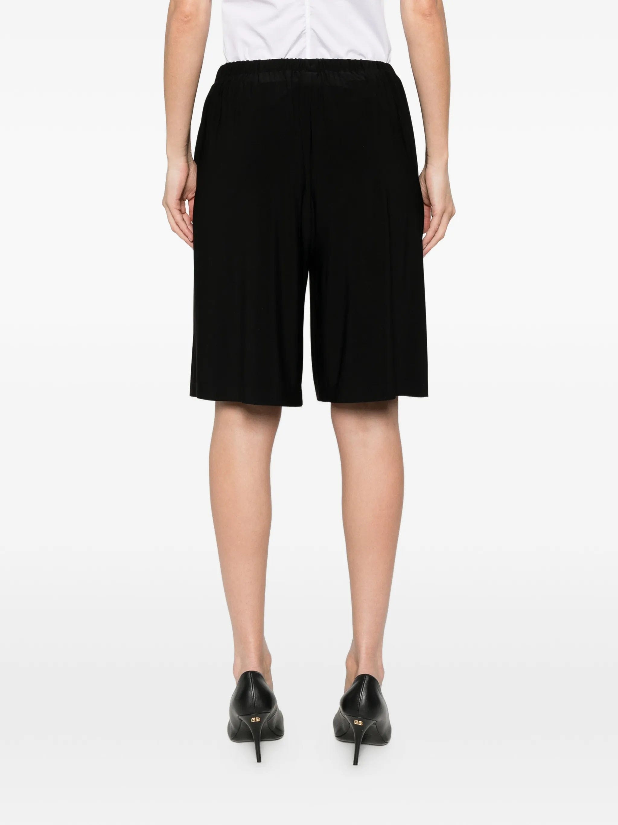Norma Kamali pleated bermuda shorts