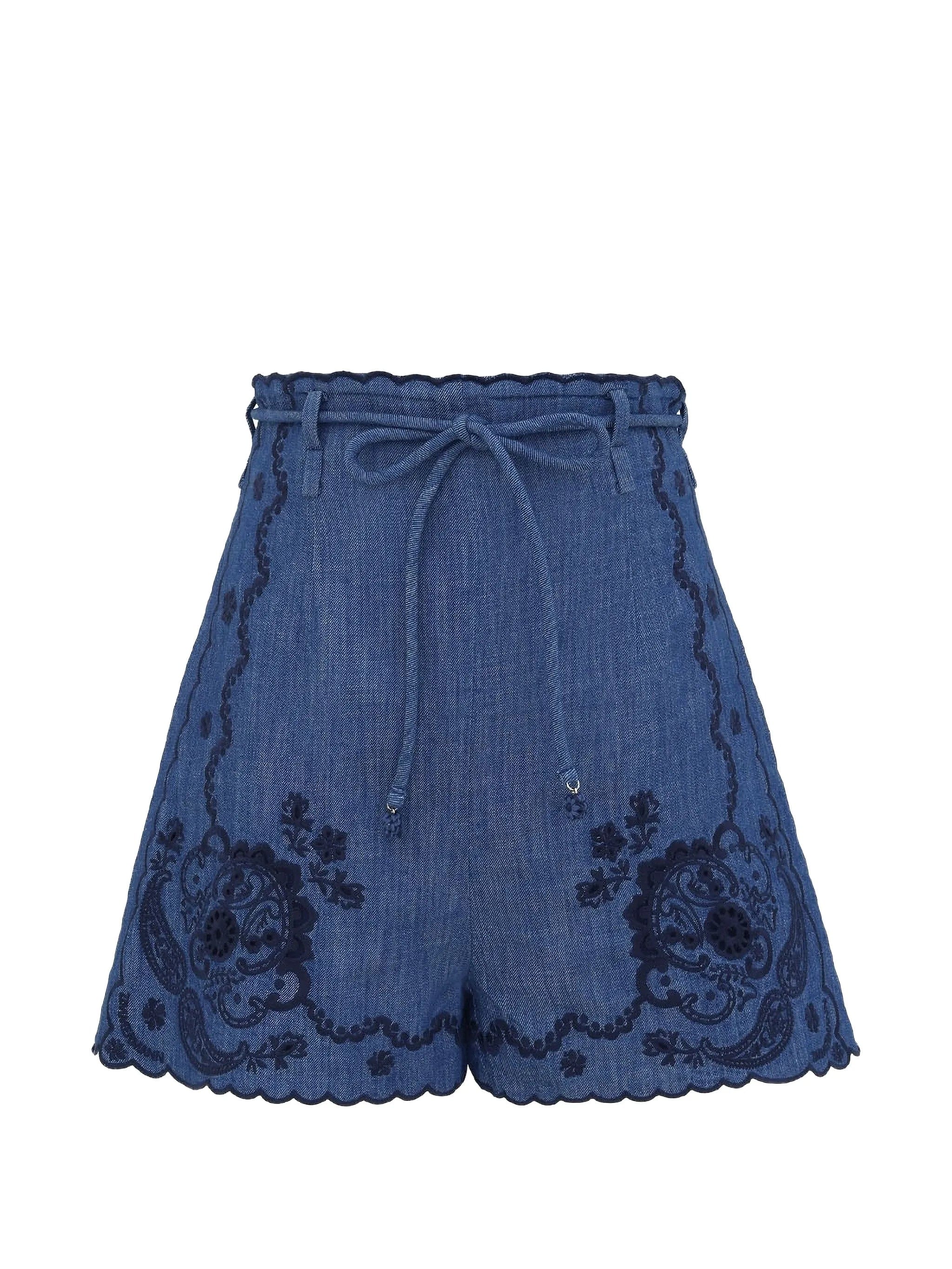Zimmermann Aster scalloped shorts