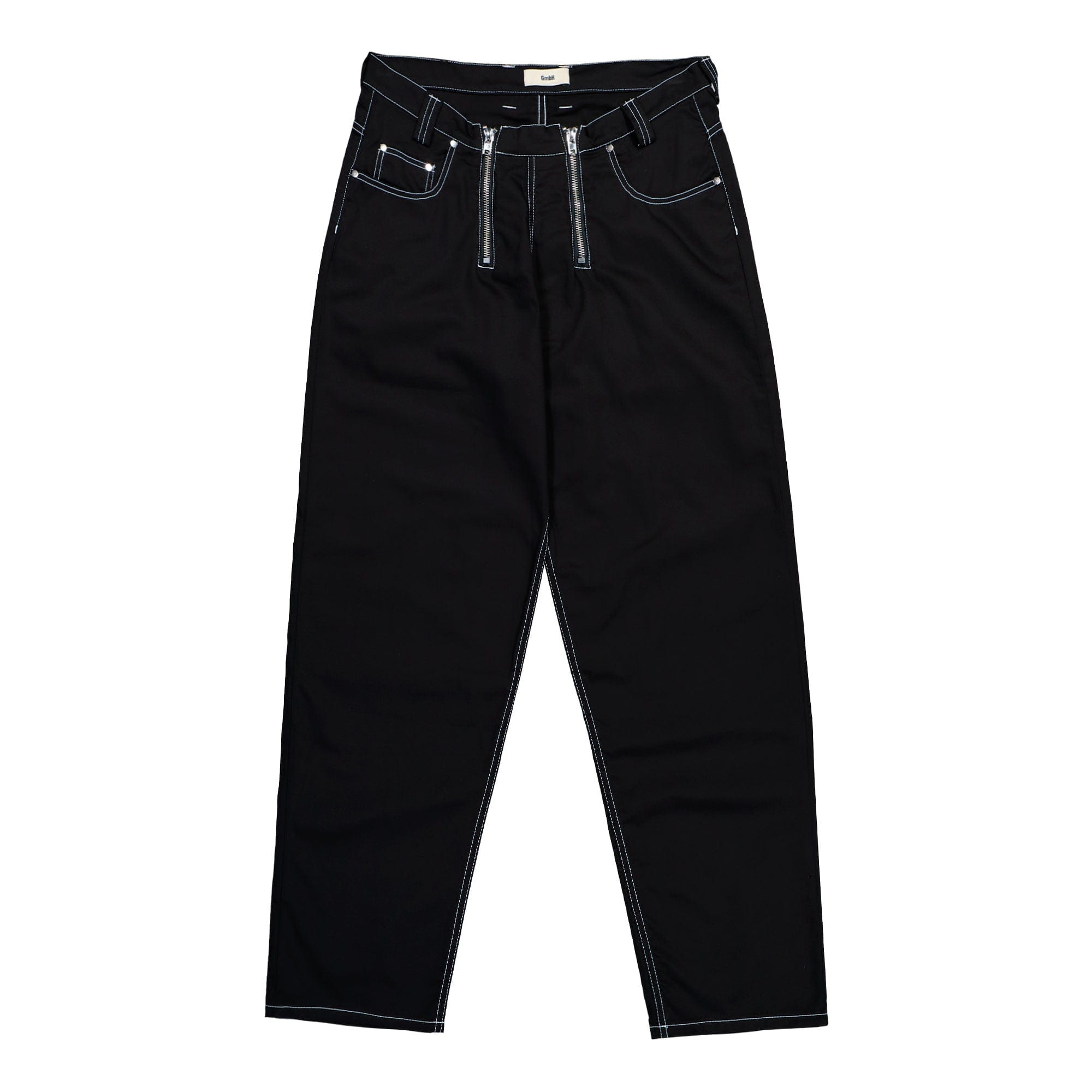Gmbh Wide Leg Trousers With Double Zip