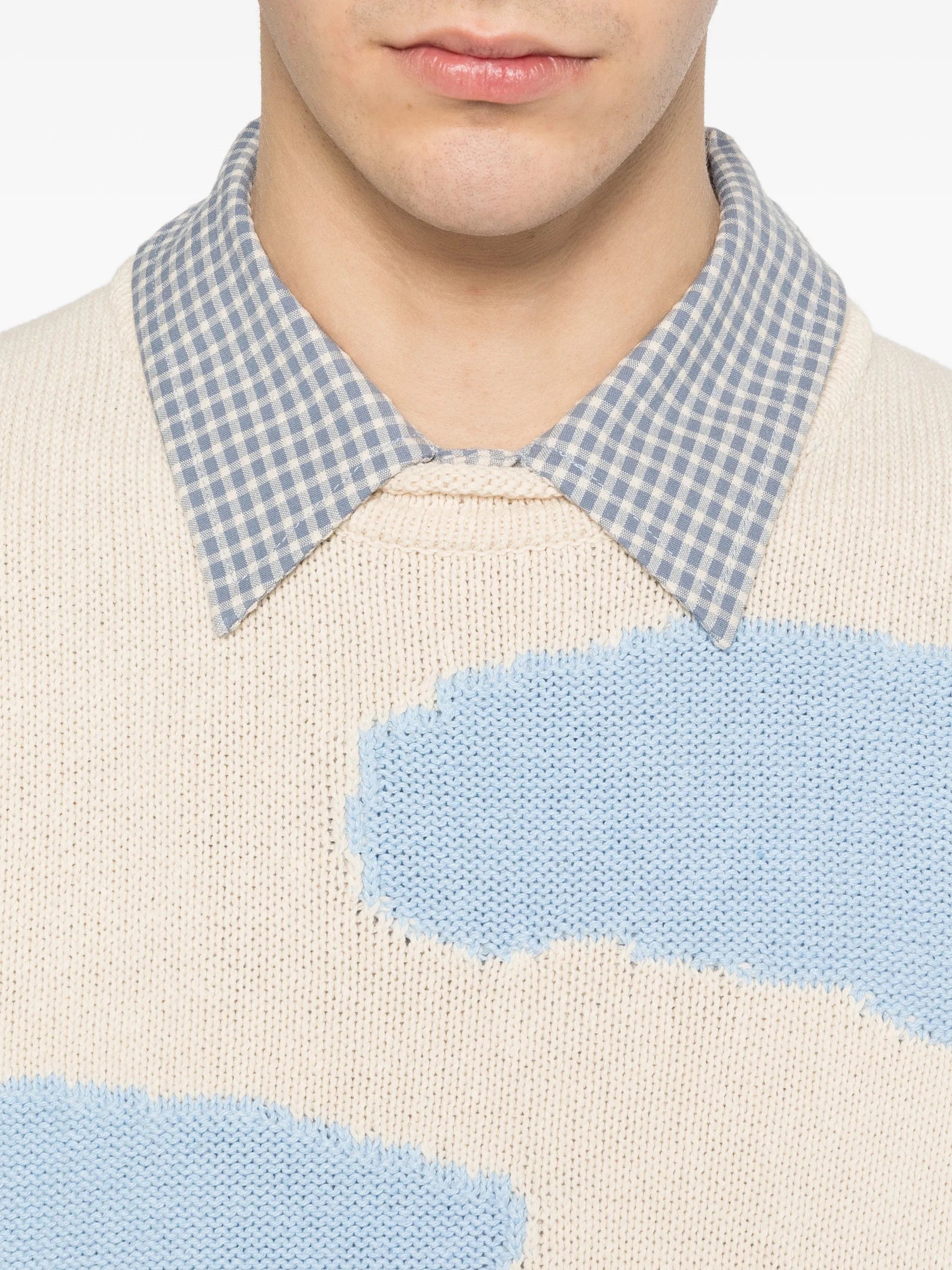 NN07 Mikkel house - graphic crew - neck sweater