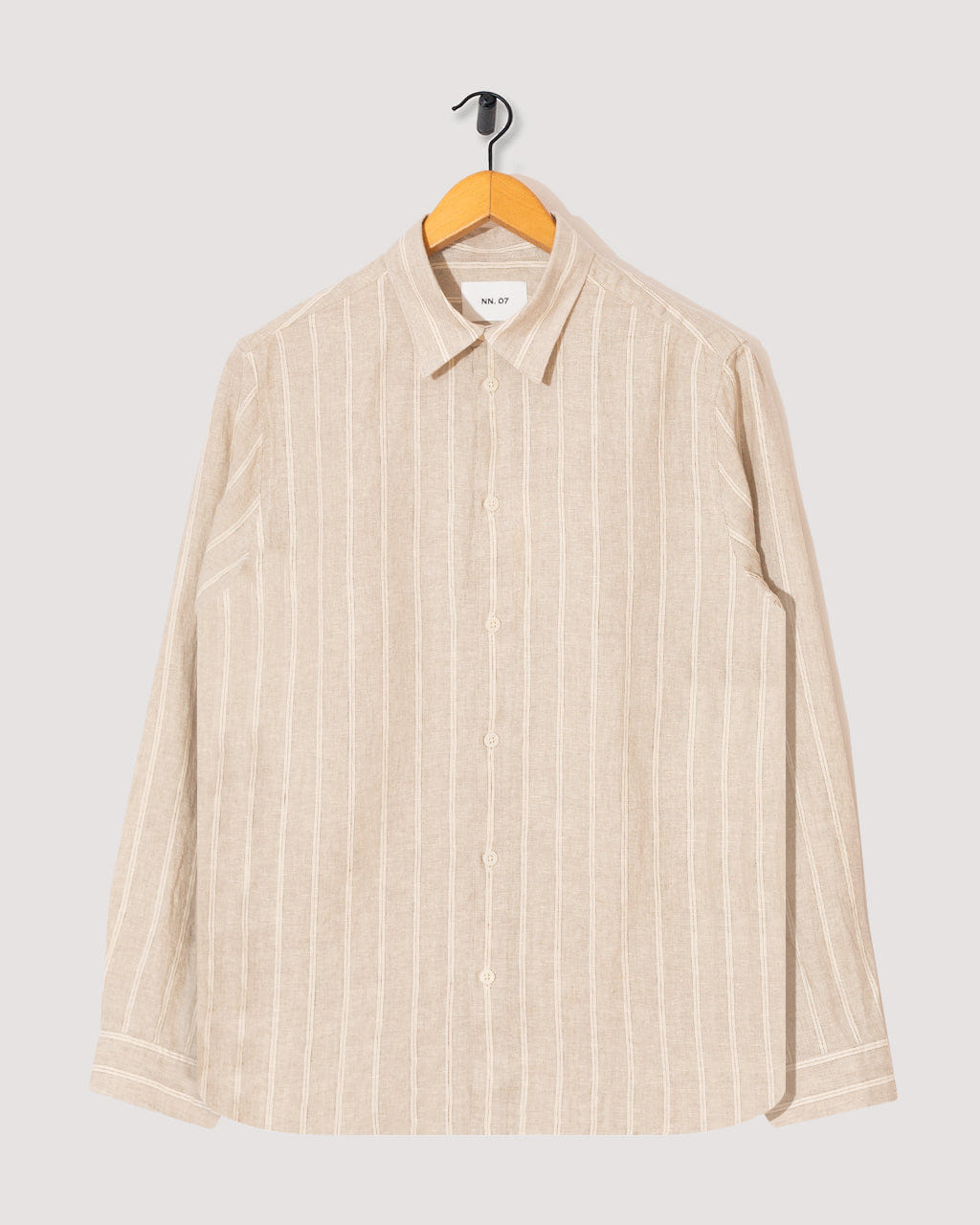 NN07 Enzo Shirt 5728 - Oat Stripe